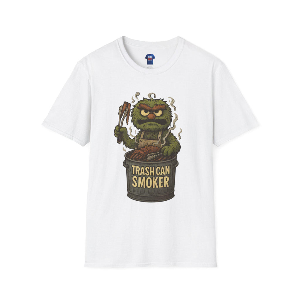 BBQ Humor T-Shirt: Trash Can Smoker, Pitmaster Dad Tee