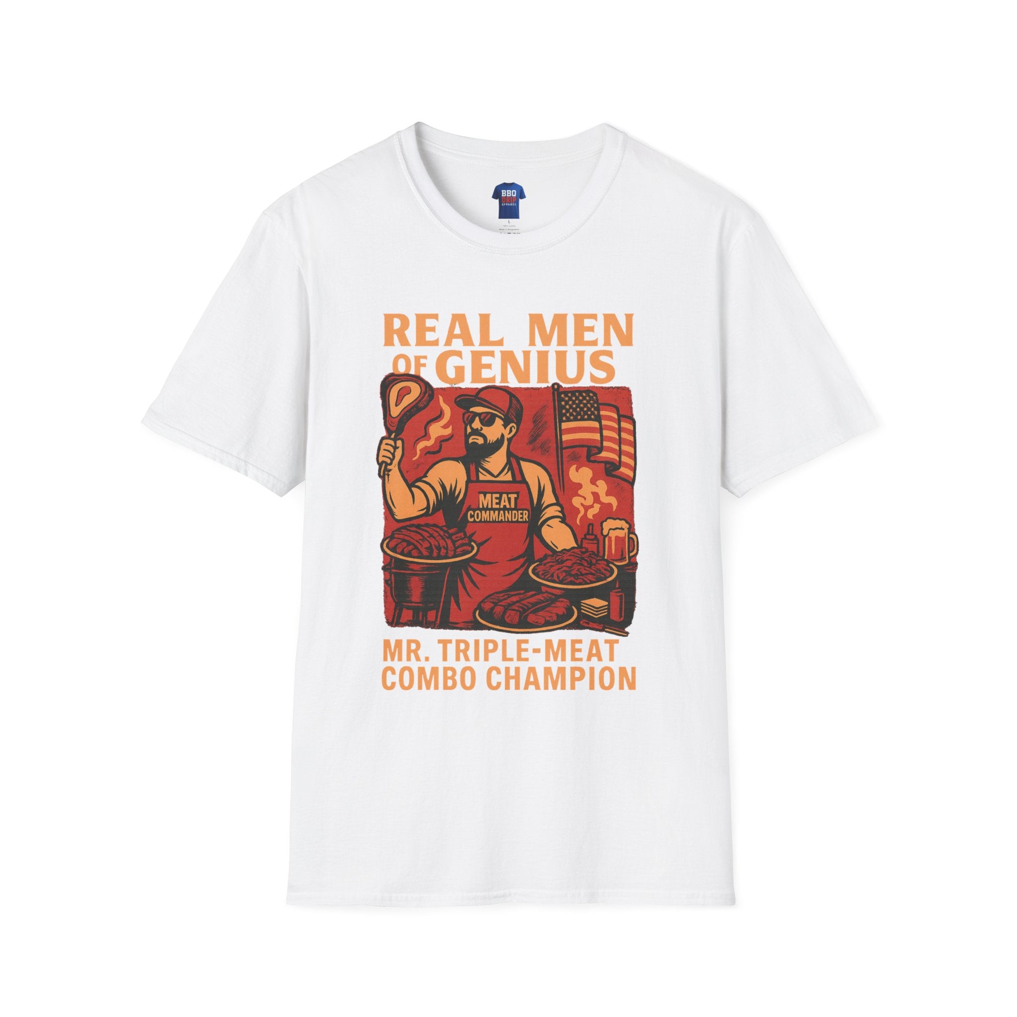 Mr Triple Meat Combo Champ, BBQ humor, Bbq T Shirt, Pitmaster, BBQ Dad, Bbq Mom, Bbq Cook, Griller T-shirt, Unisex Cotton Crew Tee
