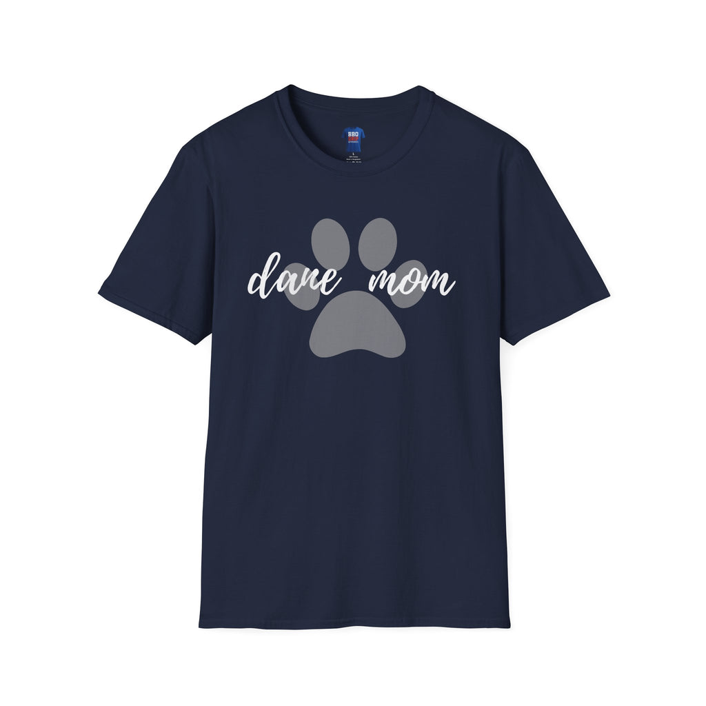 Pet Lover T-Shirt: Dane Mom, Unisex Softstyle T-Shirt