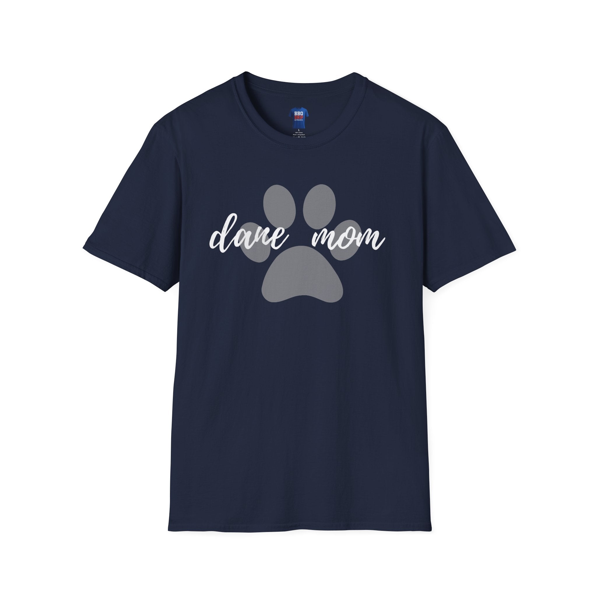 Pet Lover T-Shirt: Dane Mom, Unisex Softstyle T-Shirt