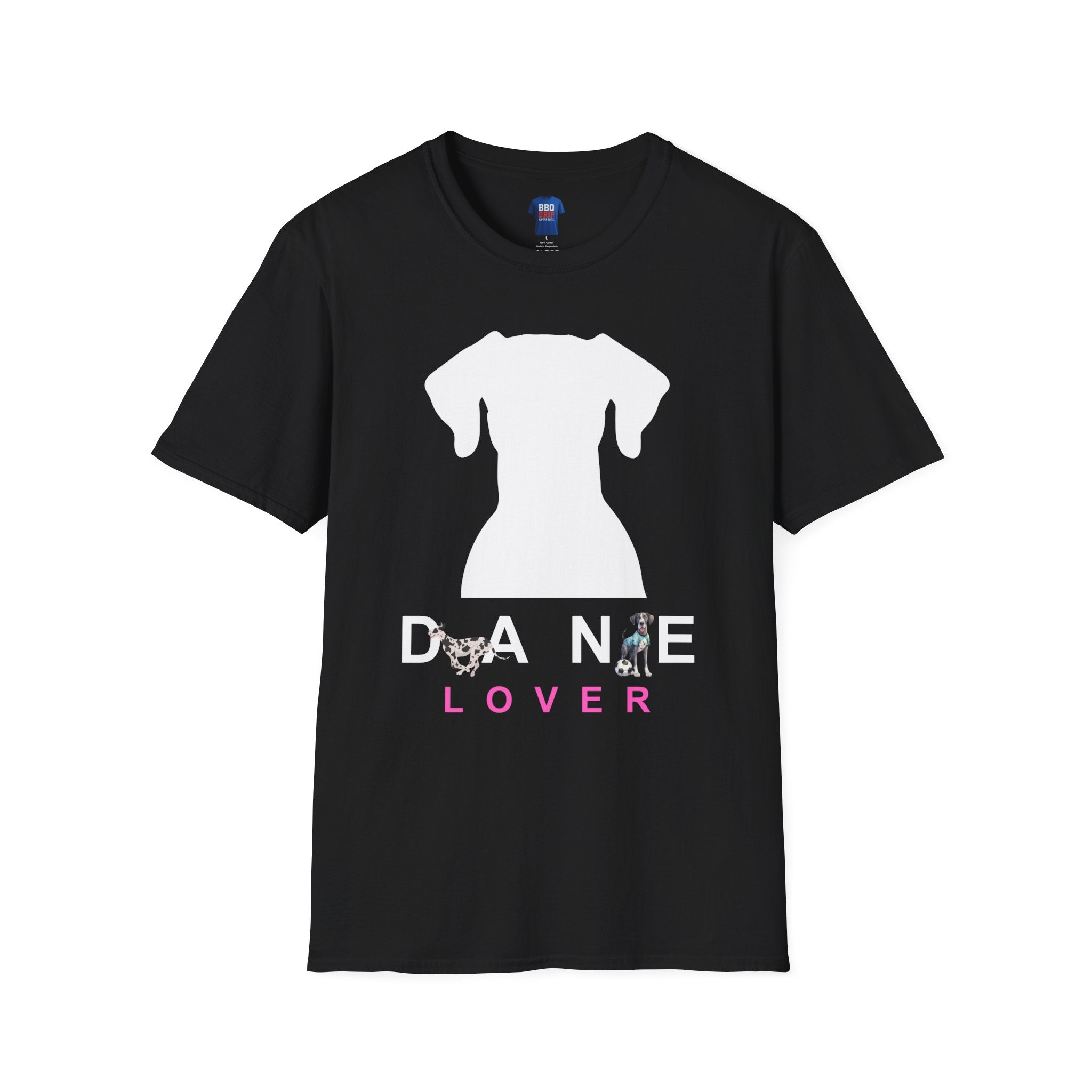 Pet Lover T-Shirt: Dane Lover T-Shirt, Great Dane T-Shirts, Great Dane Tees, Dog Lover, Dog mom, Gentle Giant, Unisex Softstyle T-Shirt