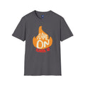 BBQ Griller T-Shirt- Flame On Flavor Up, Unisex Softstyle T-Shirt
