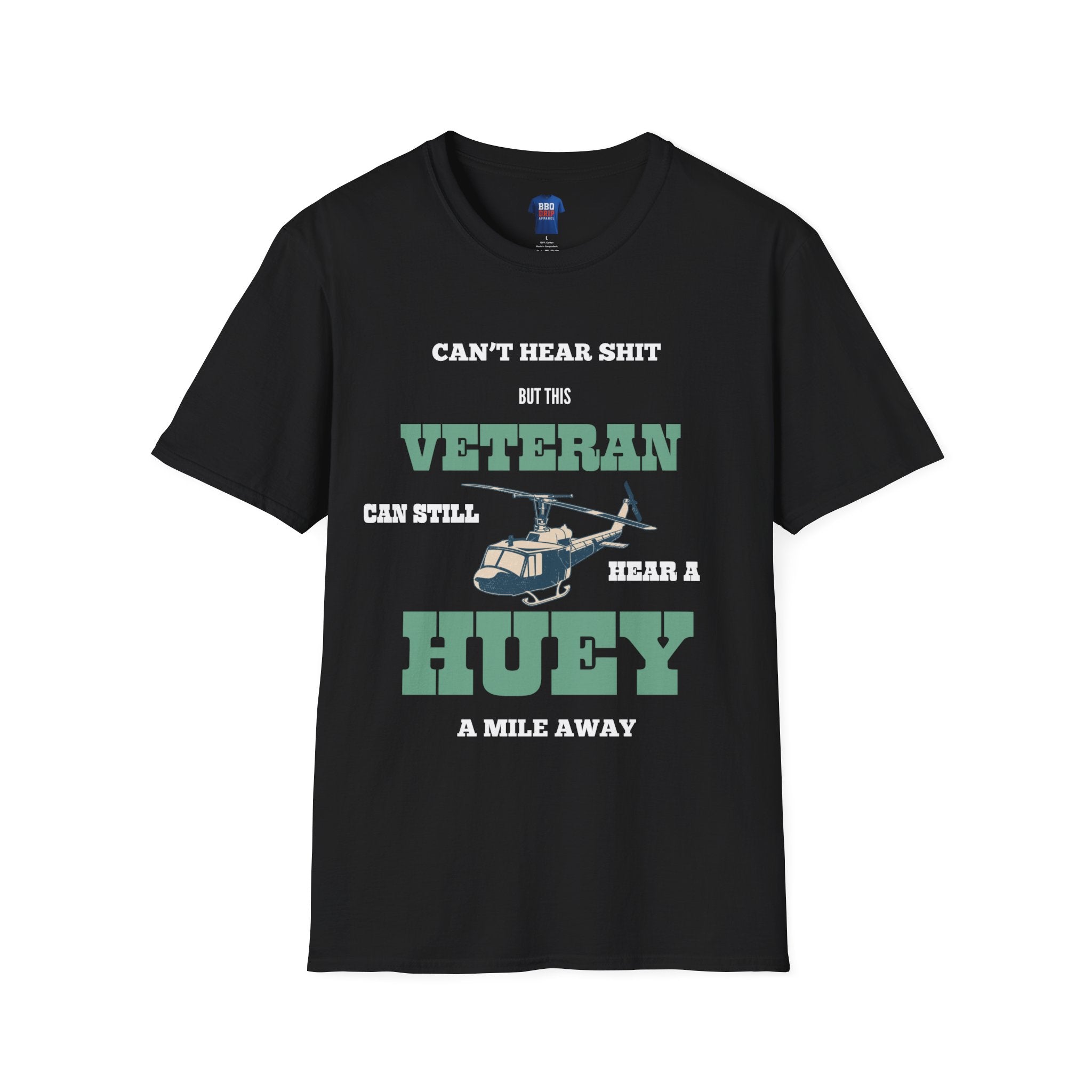 Can Still Hear a Huey Tee, Veteran T Shirt, Vietnam Vet Tee, Vietnam Veteran Tee, Vietnam Veteran, Unisex Softstyle T-Shirt