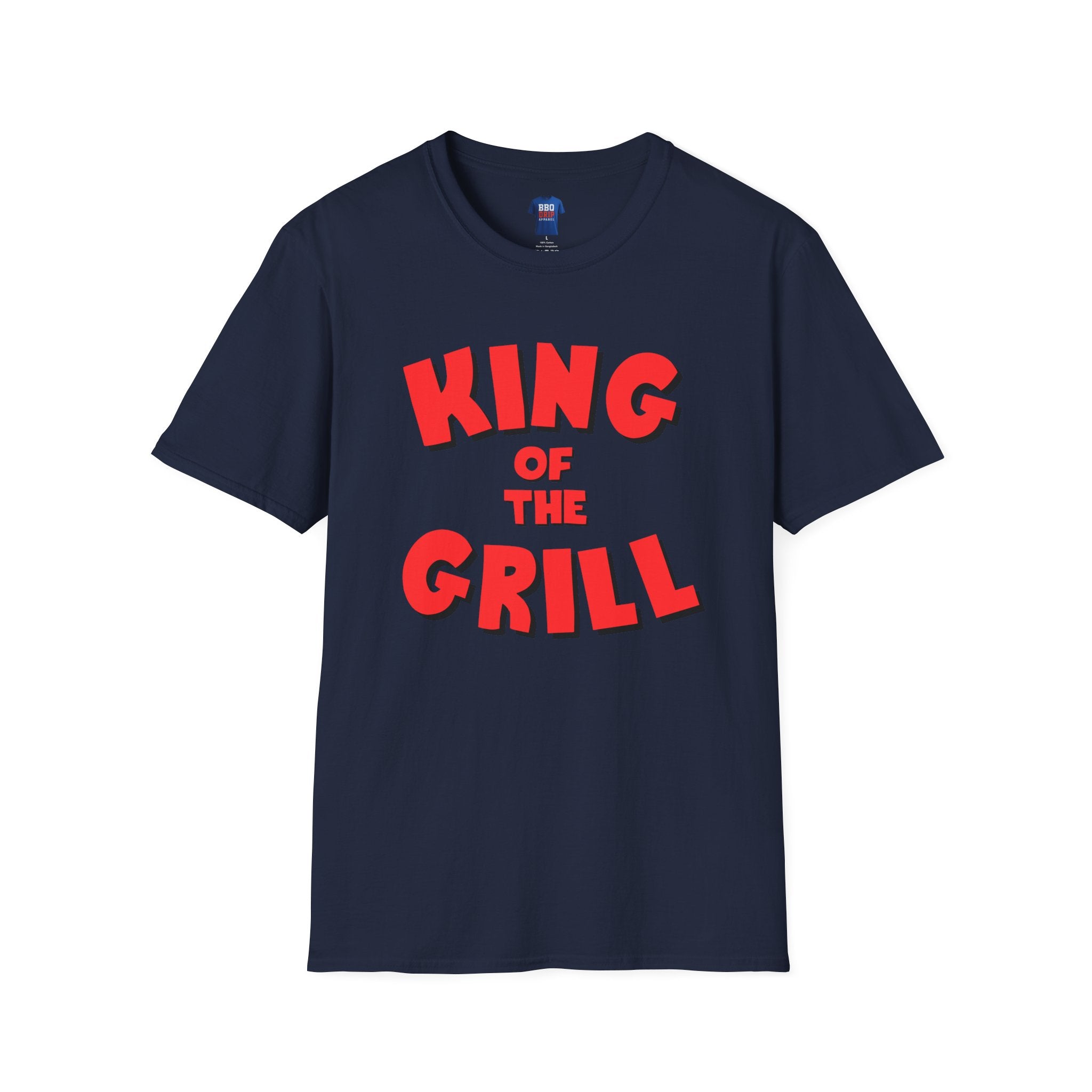 King of the Grill, BBQ humor, Bbq Tee, Bbq T Shirt, Pitmaster, BBQ Dad, Bbq Mom, Bbq Cook, Griller T-Shirt, Unisex Softstyle T-Shirt