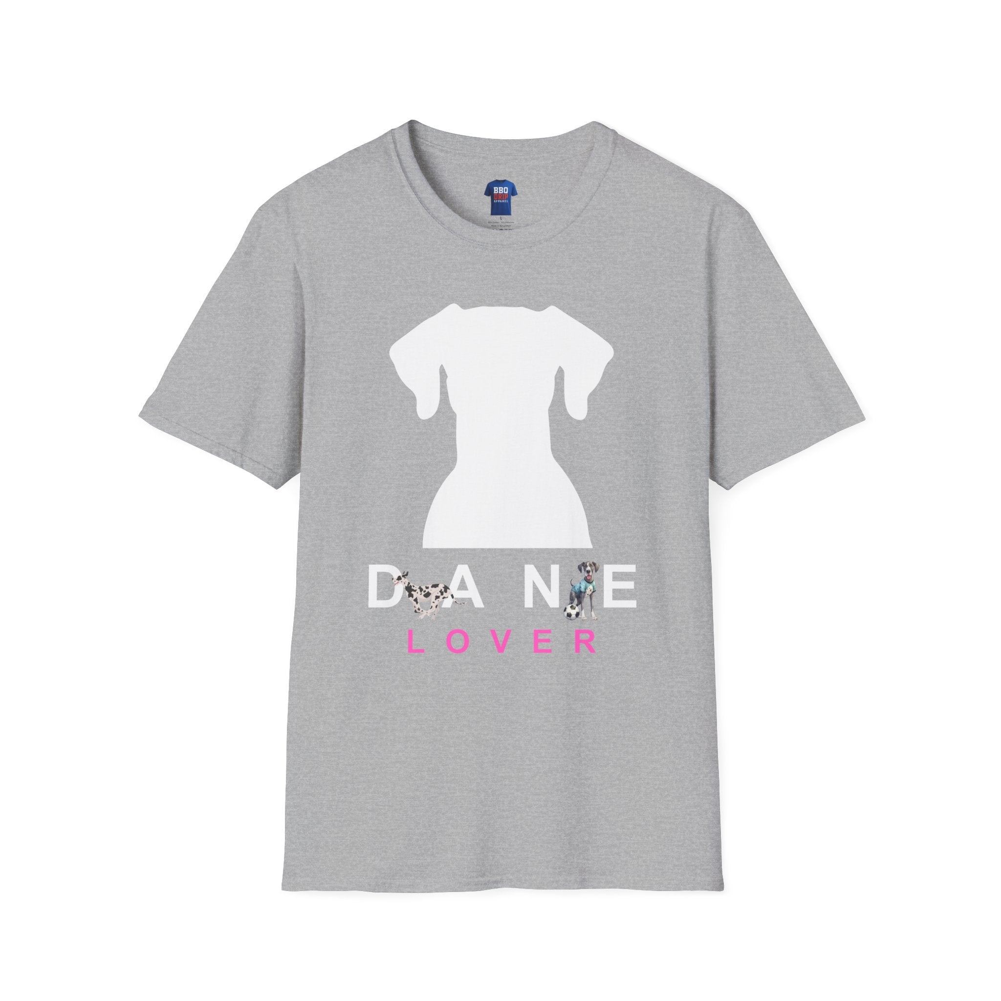Pet Lover T-Shirt: Dane Lover T-Shirt, Great Dane T-Shirts, Great Dane Tees, Dog Lover, Dog mom, Gentle Giant, Unisex Softstyle T-Shirt
