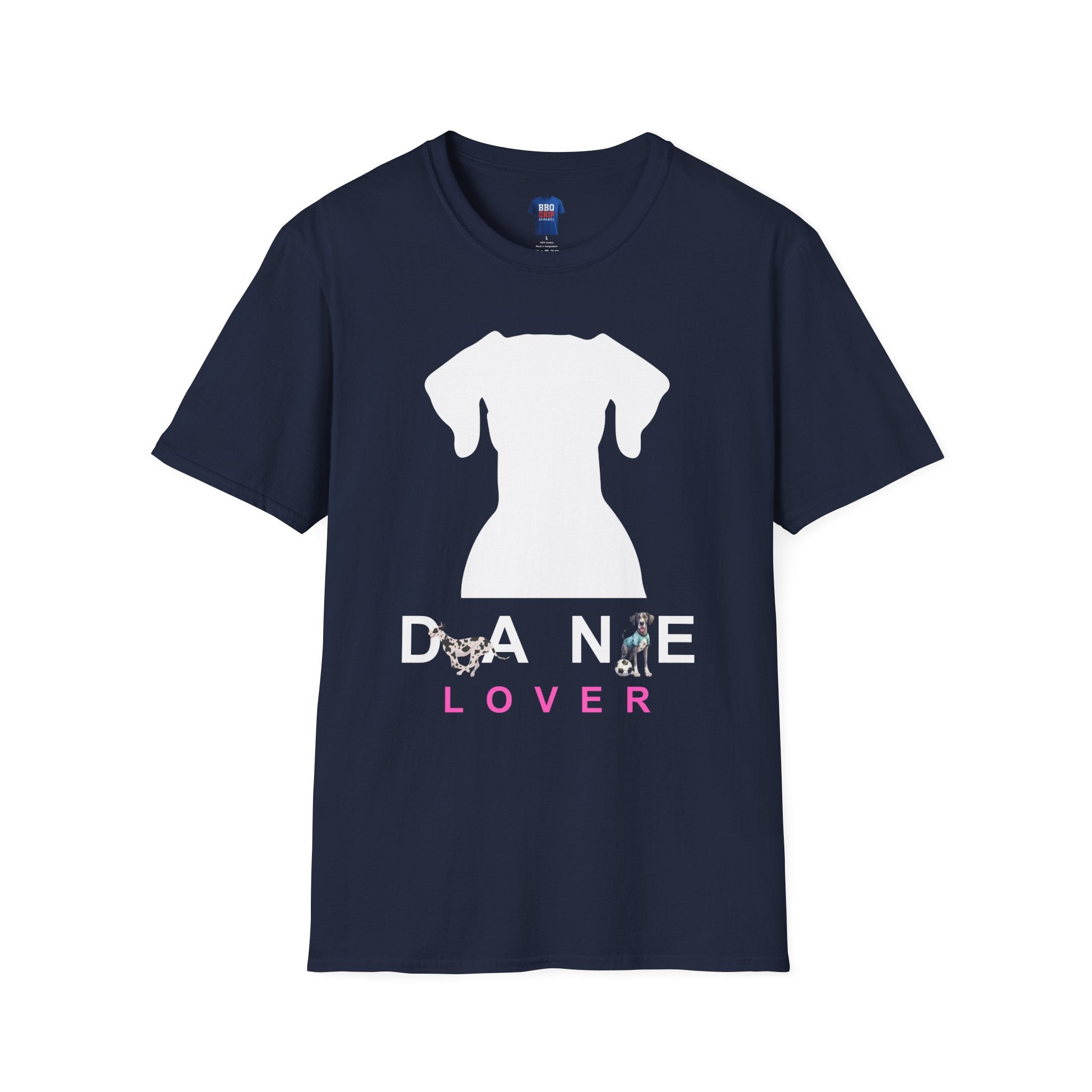 Pet Lover T-Shirt: Dane Lover T-Shirt, Great Dane T-Shirts, Great Dane Tees, Dog Lover, Dog mom, Gentle Giant, Unisex Softstyle T-Shirt