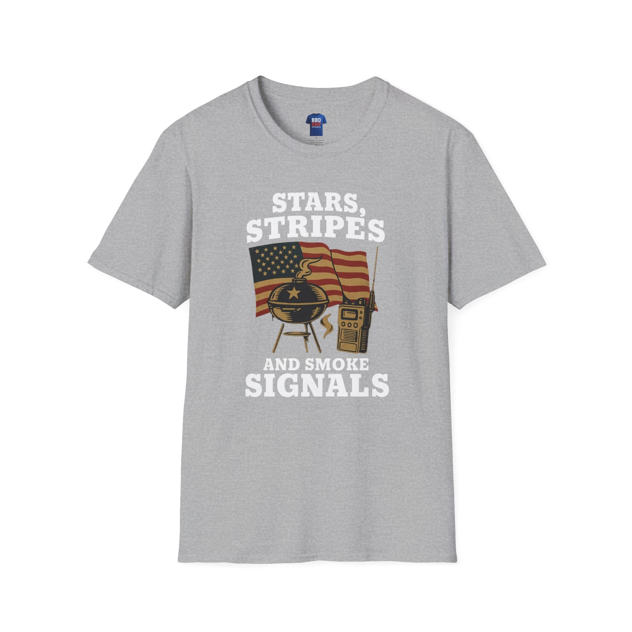 Proud Veteran T-Shirt: Stars, Stripes, And Smoke Signals, Unisex Softstyle T-Shirt