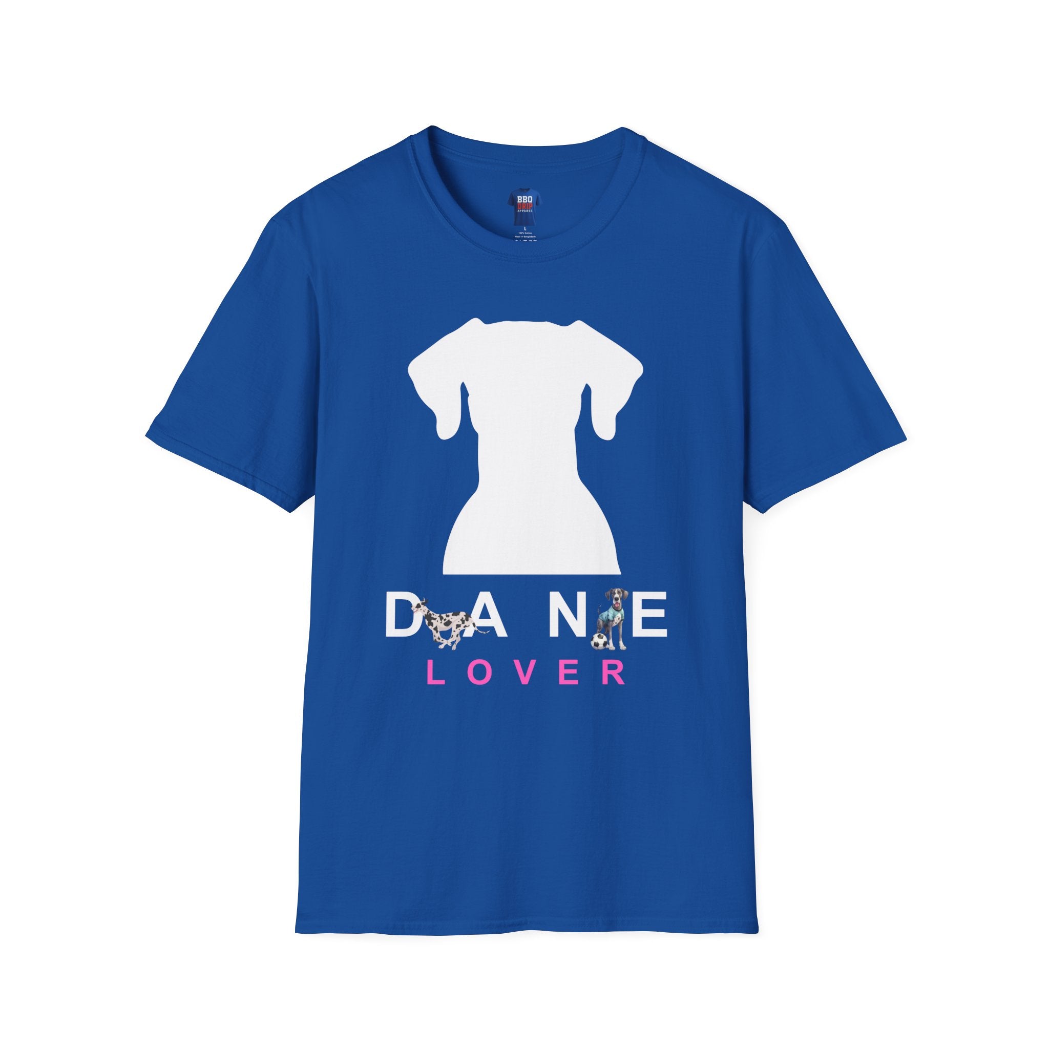 Pet Lover T-Shirt: Dane Lover T-Shirt, Great Dane T-Shirts, Great Dane Tees, Dog Lover, Dog mom, Gentle Giant, Unisex Softstyle T-Shirt