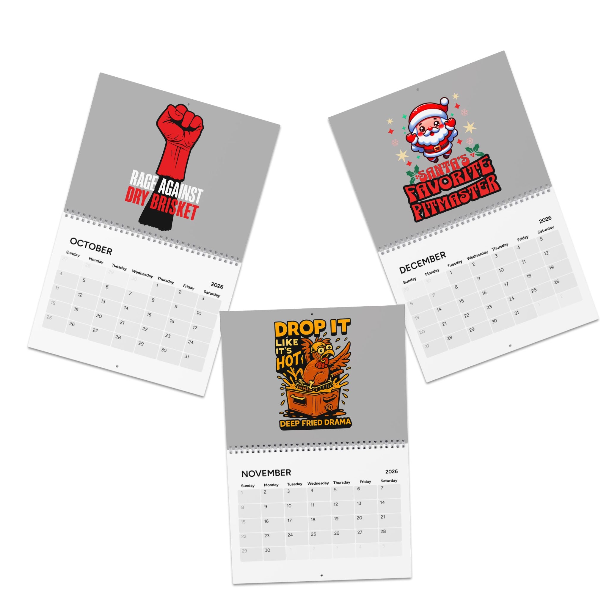 2026 BBQ Wall Calendar