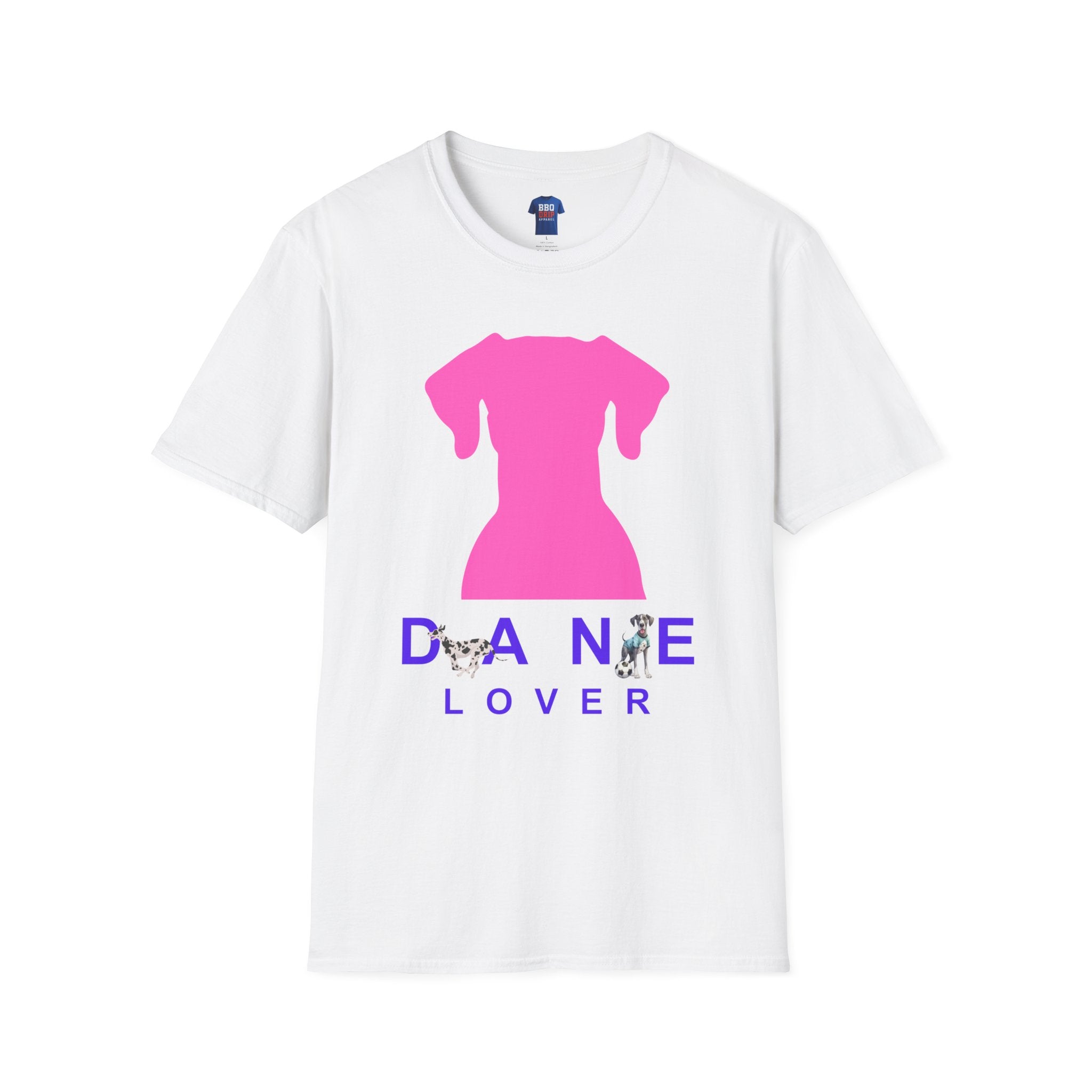Pet Lover T-Shirt: Dane Lover T-Shirt, Great Dane T-Shirts, Great Dane Tees, Dog Lover, Dog mom, Gentle Giant, Unisex Softstyle T-Shirt