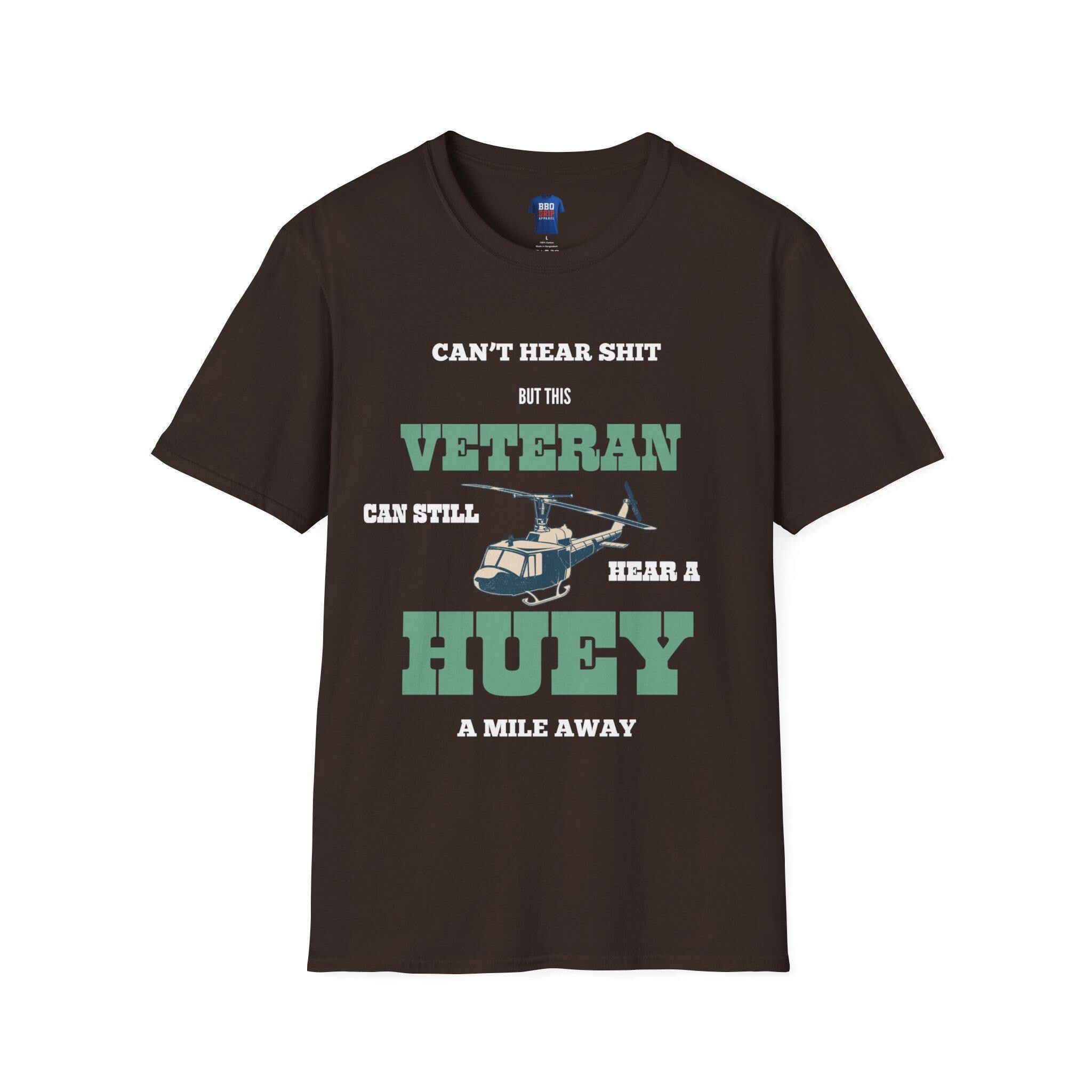 Can Still Hear a Huey Tee: Vietnam Veteran Softstyle T-Shirt
