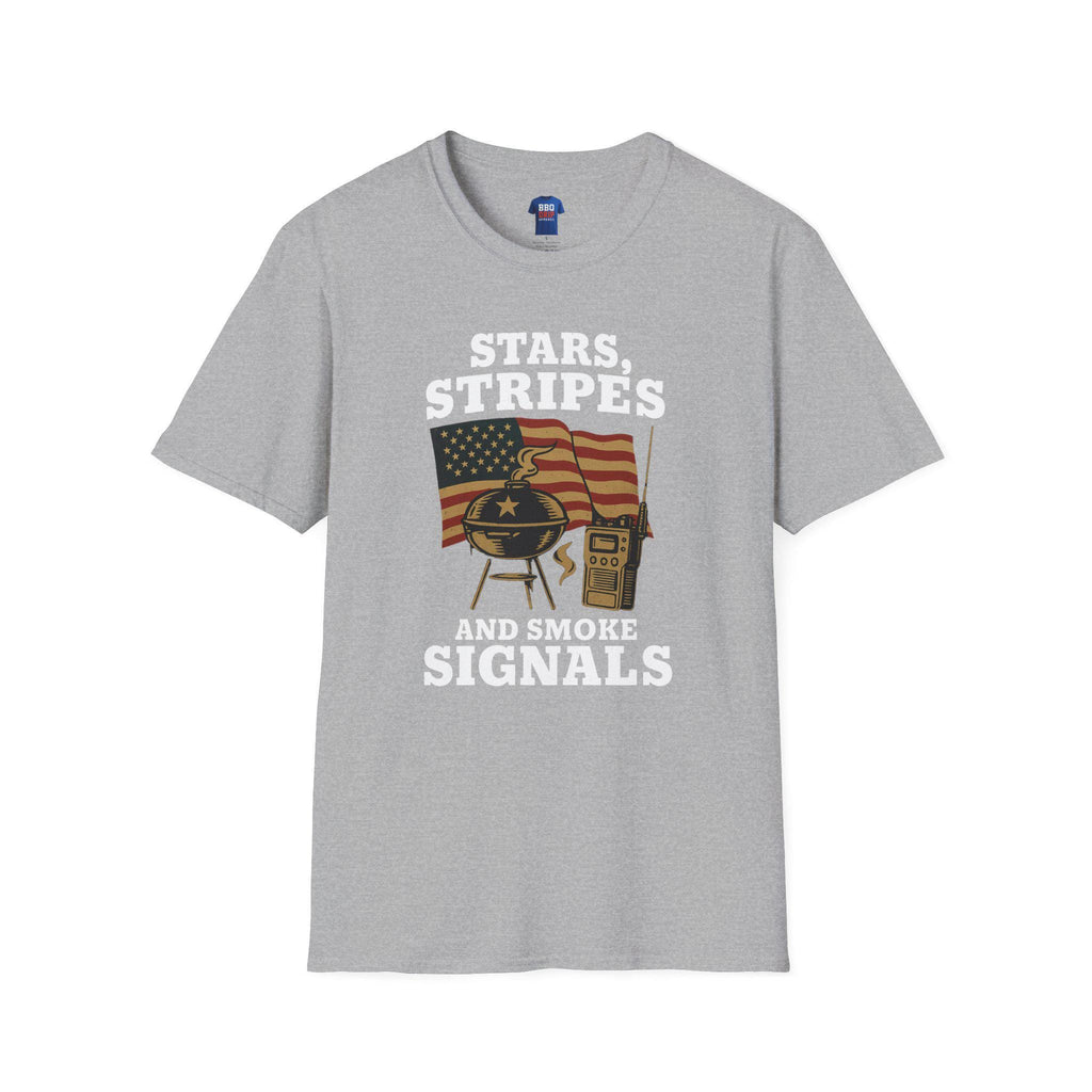 Proud Veteran T-Shirt: Stars, Stripes, And Smoke Signals, Unisex Softstyle T-Shirt