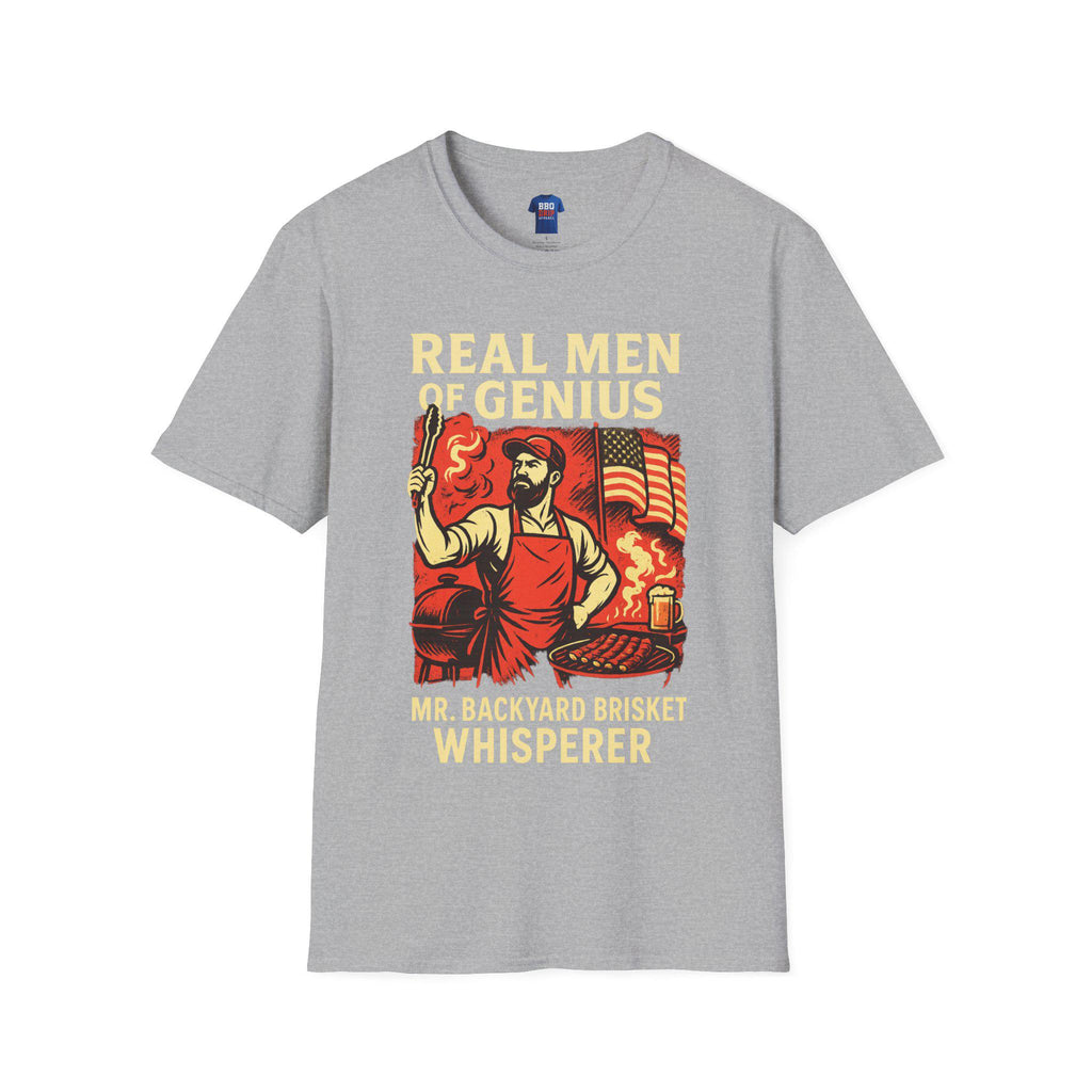 BBQ Whisperer T-Shirt: Pitmaster Dad Humor, Softstyle Cotton Tee