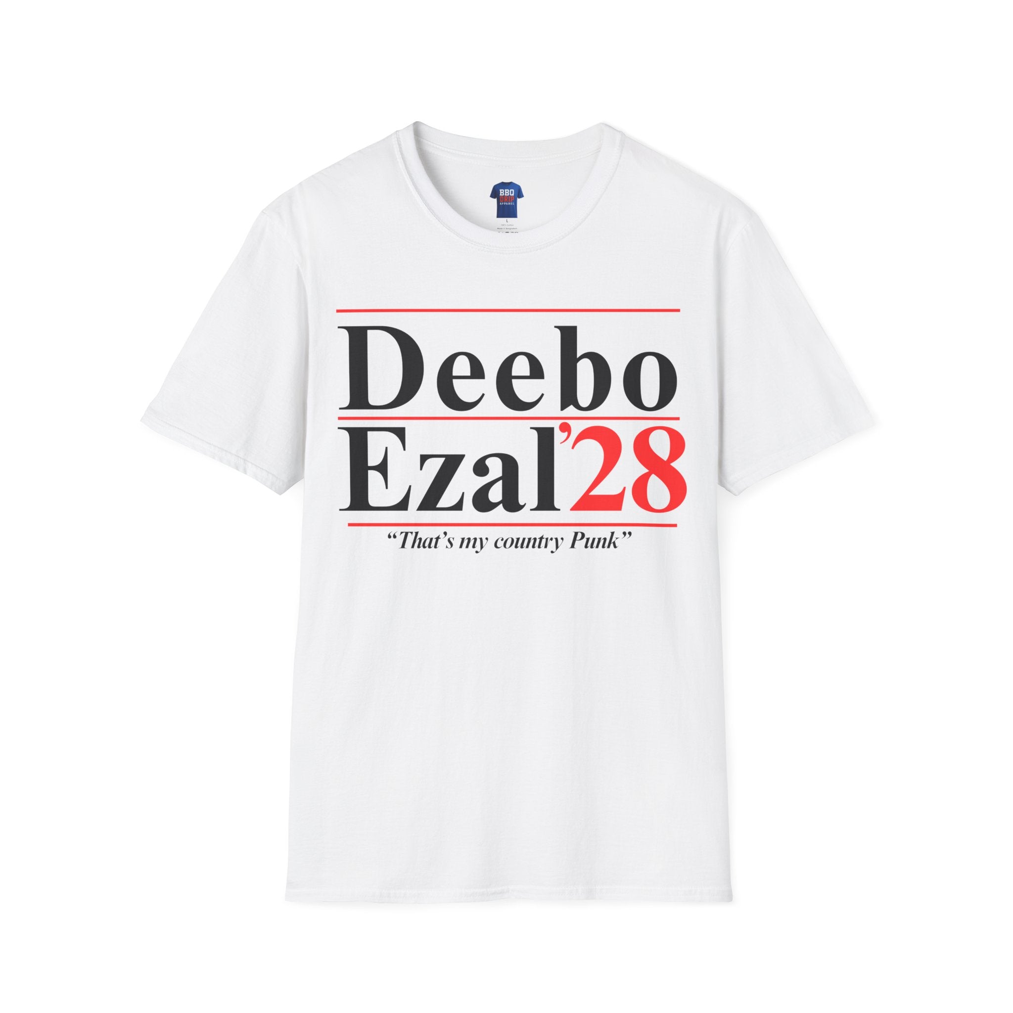 Vote for Deebo and Ezal 2028 T-Shirt: Unisex Softstyle T-Shirt