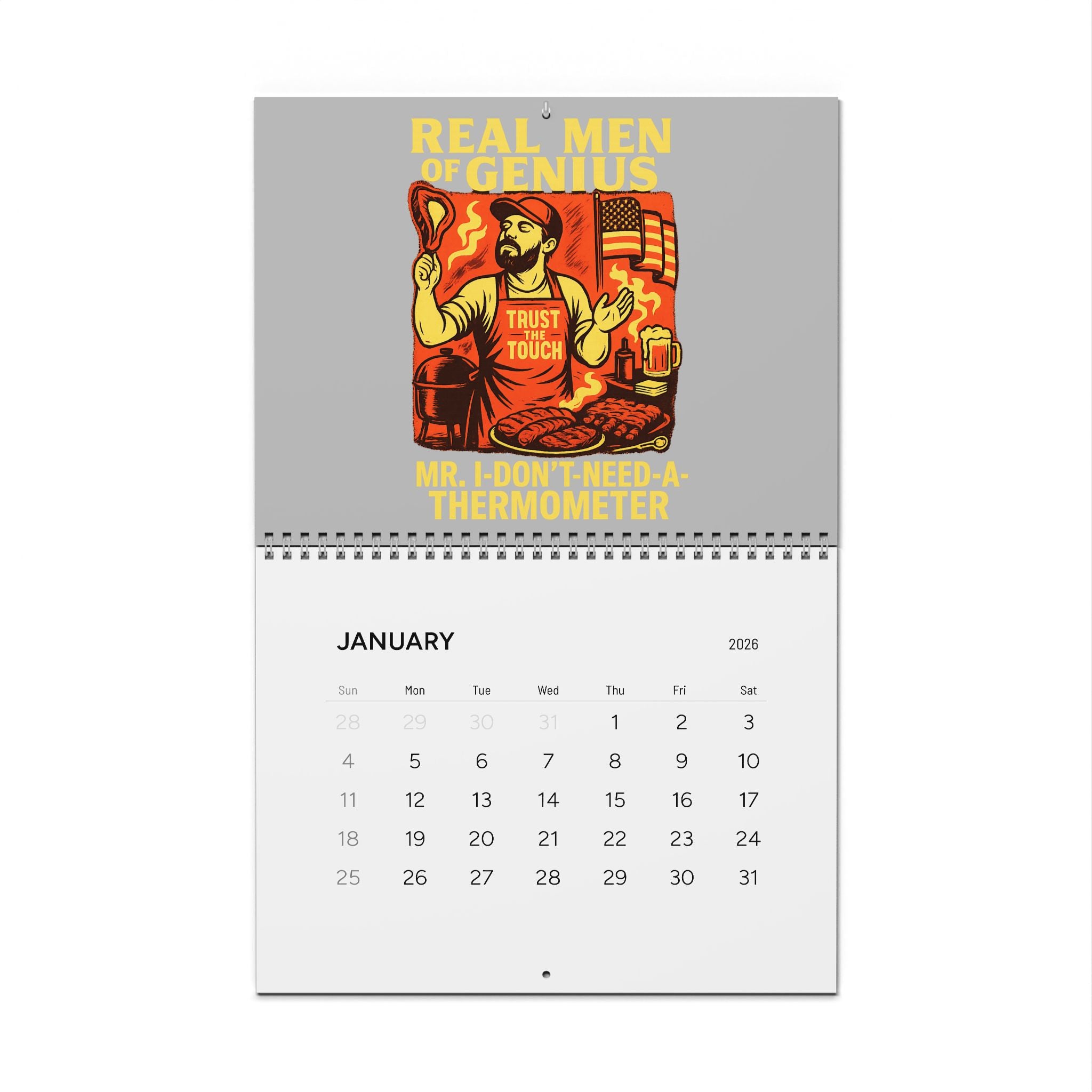 BBQ Wall Calendars (2026): BBQ Drip Apparel 2026 Wall Calendar