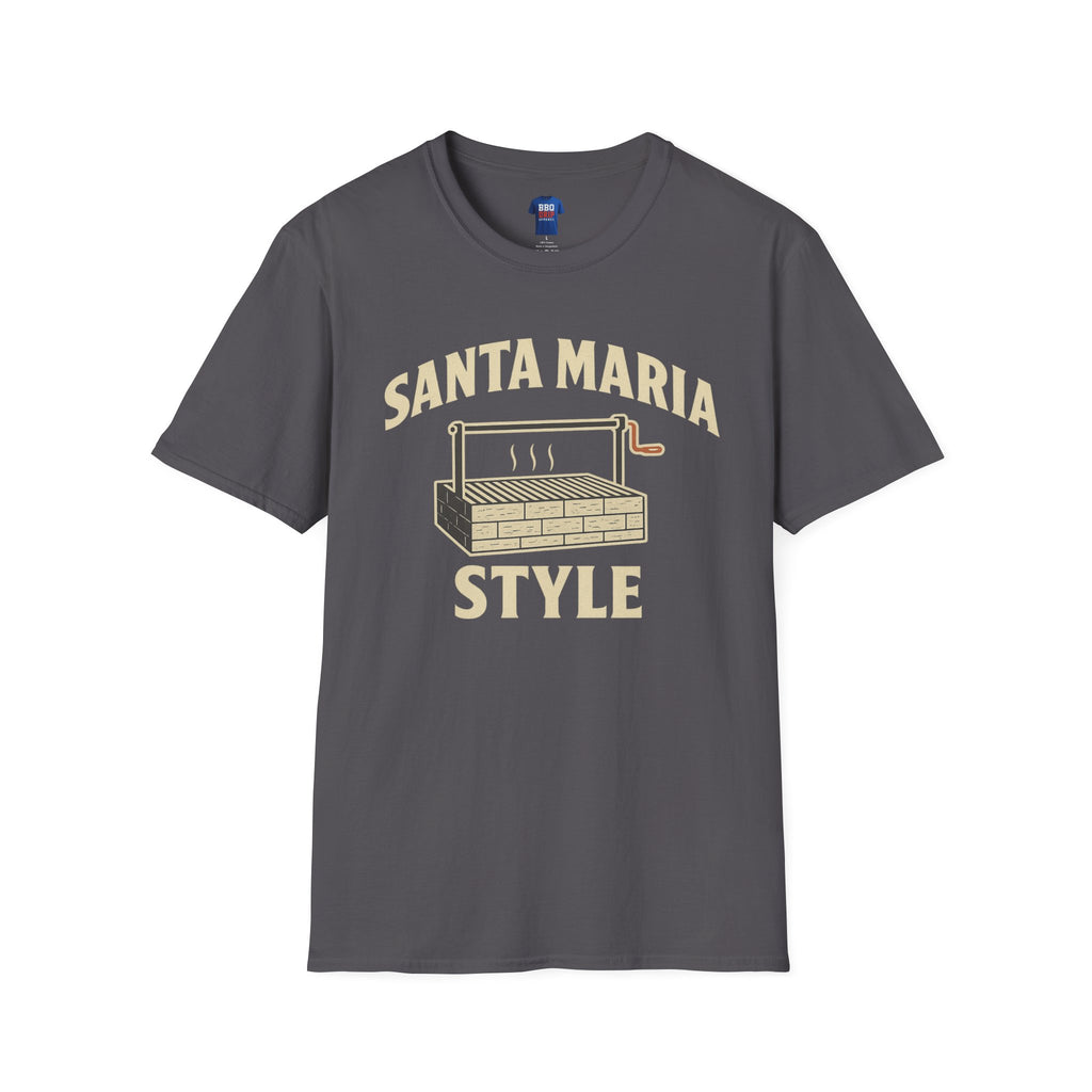 Santa Maria Style, Bbq Tee, Bbq T Shirt, Pitmaster, BBQ Dad, Bbq Mom, Bbq Cook, Griller T-shirt, Unisex Softstyle T-Shirt
