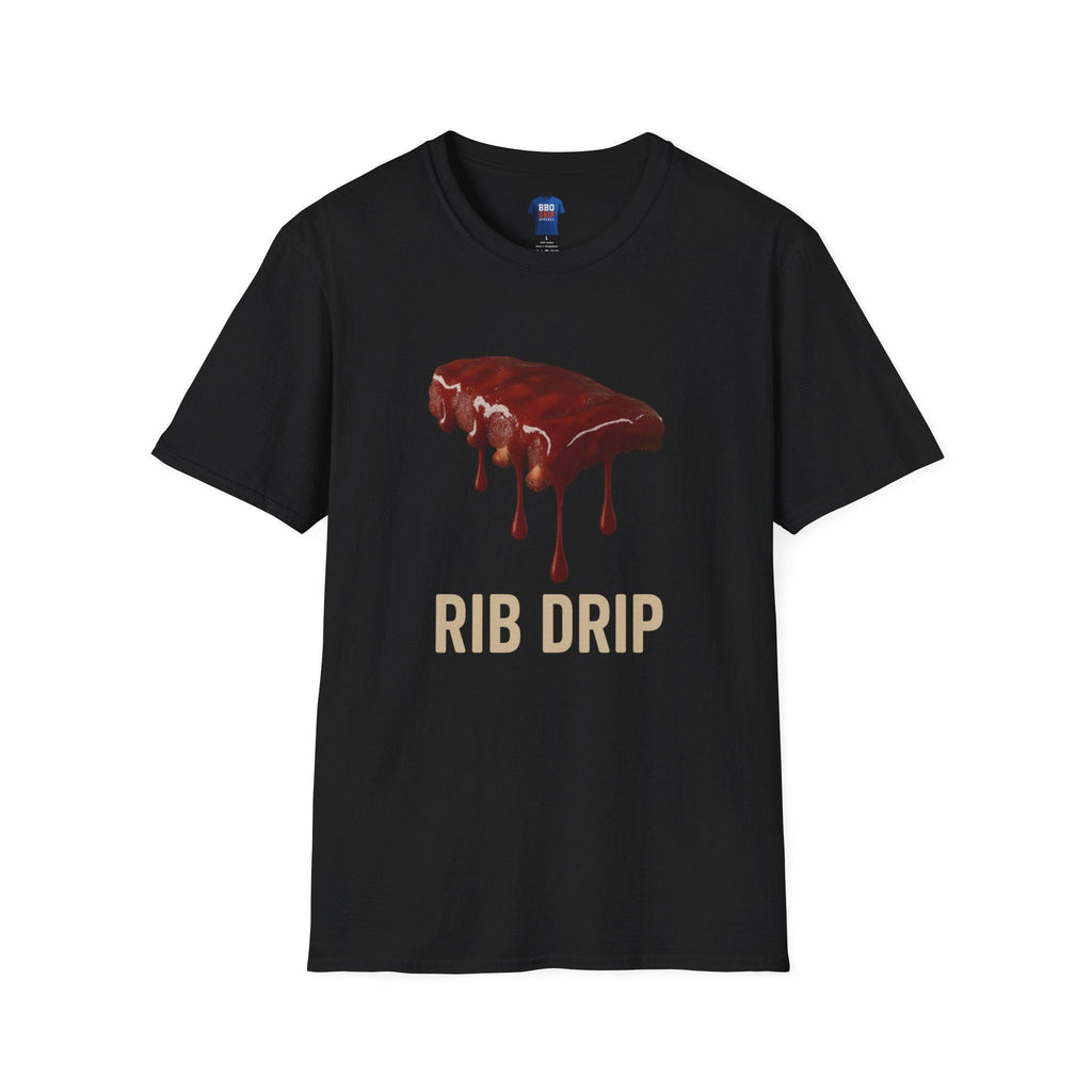 BBQ Drip Softstyle Tee: Pitmaster Humor, Unisex Cotton T-Shirt