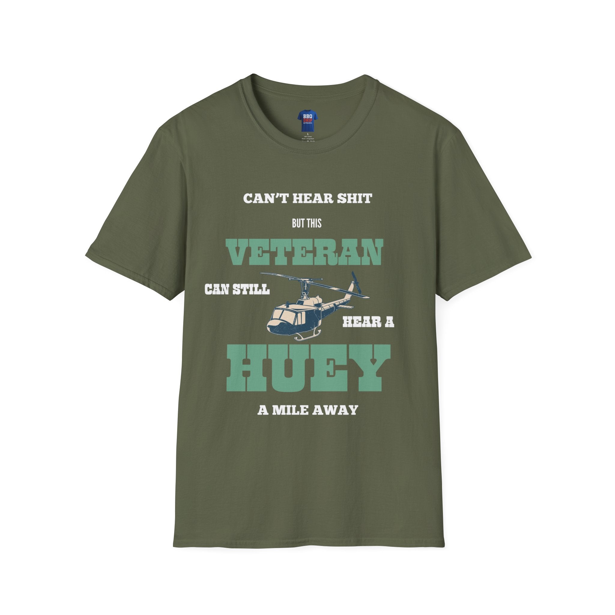 Can Still Hear a Huey Tee, Veteran T Shirt, Vietnam Vet Tee, Vietnam Veteran Tee, Vietnam Veteran, Unisex Softstyle T-Shirt