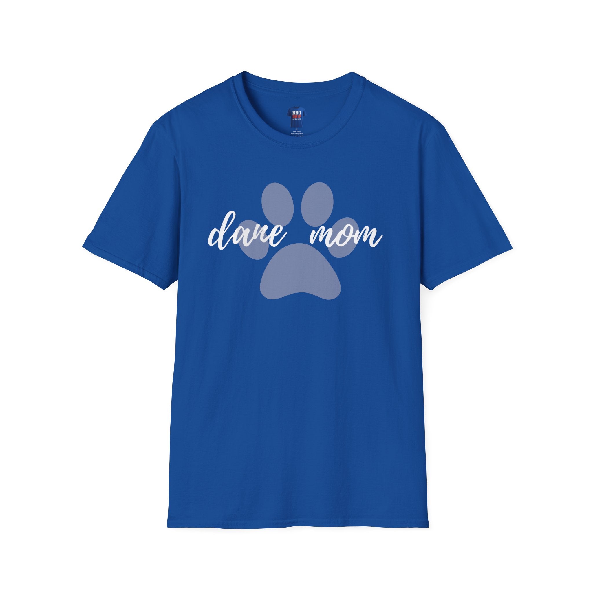 Pet Lover T-Shirt: Dane Mom, Unisex Softstyle T-Shirt