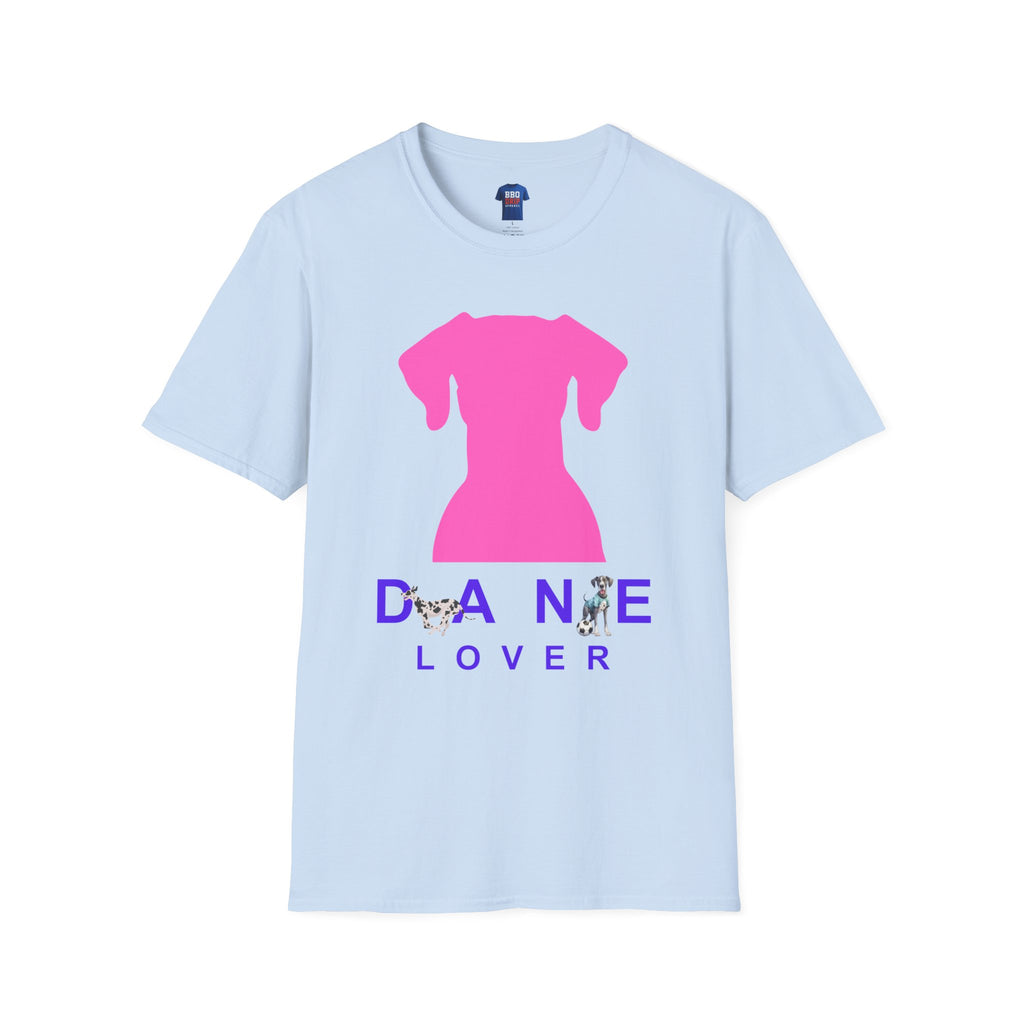 Pet Lover T-Shirt: Dane Lover T-Shirt, Great Dane T-Shirts, Great Dane Tees, Dog Lover, Dog mom, Gentle Giant, Unisex Softstyle T-Shirt