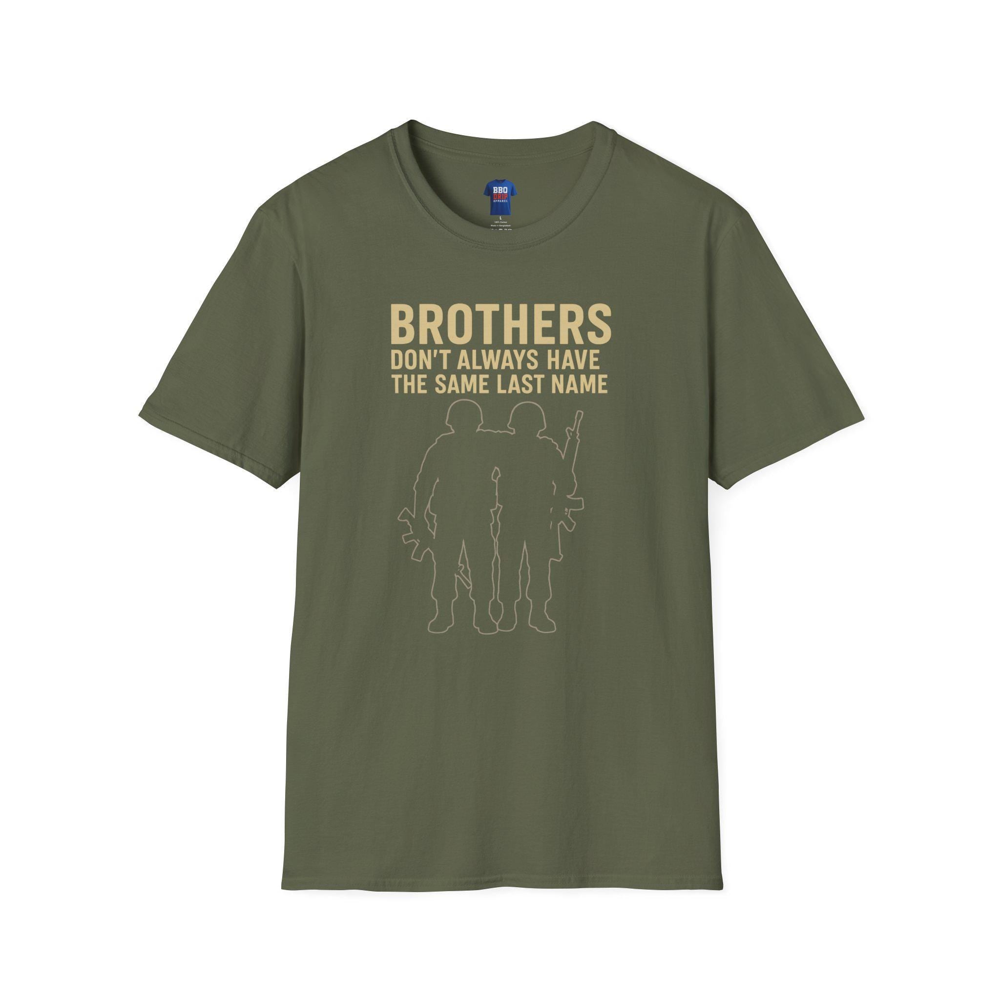 Brothers in Arms Veteran T-Shirt: Unisex Softstyle Cotton Tee
