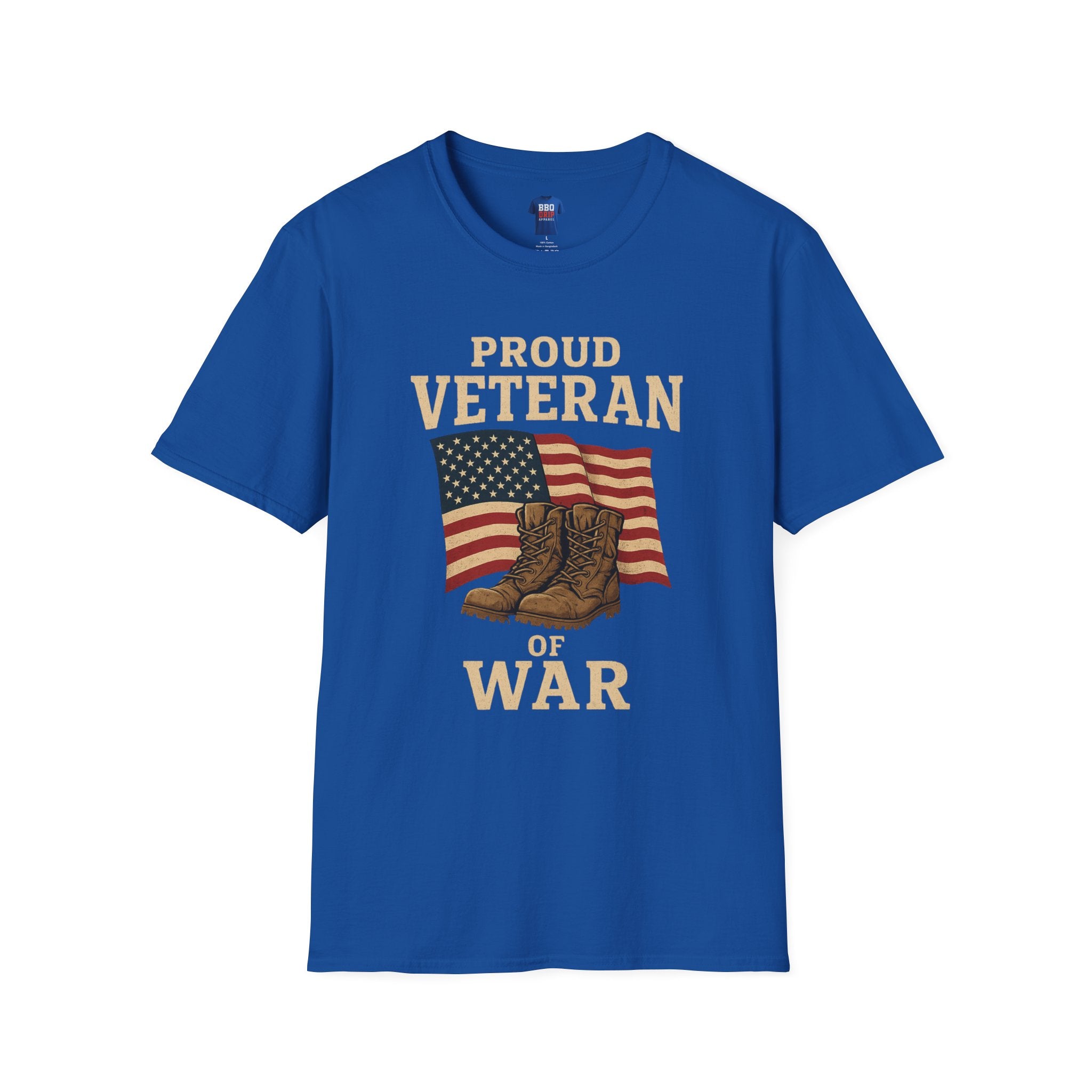 Proud Veteran T-Shirt: Patriotic Unisex Softstyle T-Shirt