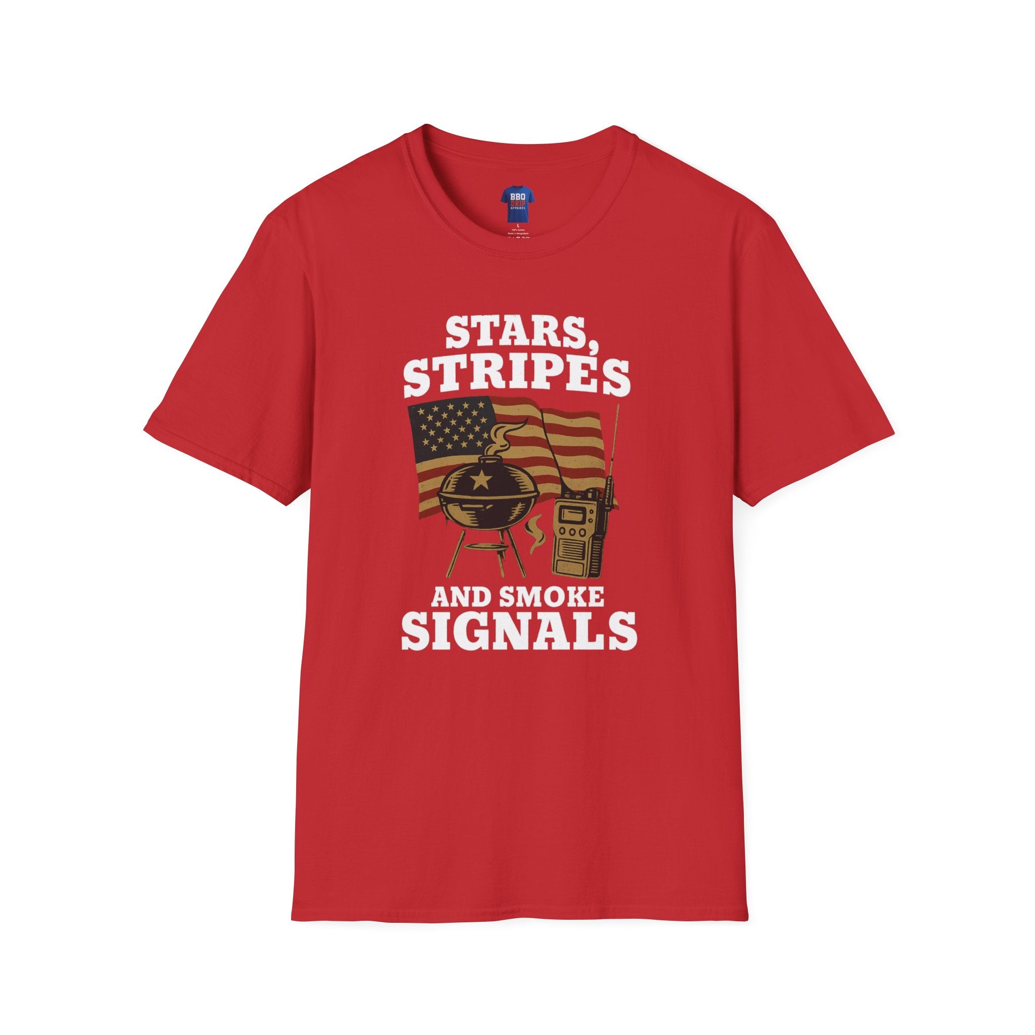 Proud Veteran T-Shirt: Stars, Stripes, And Smoke Signals, Unisex Softstyle T-Shirt
