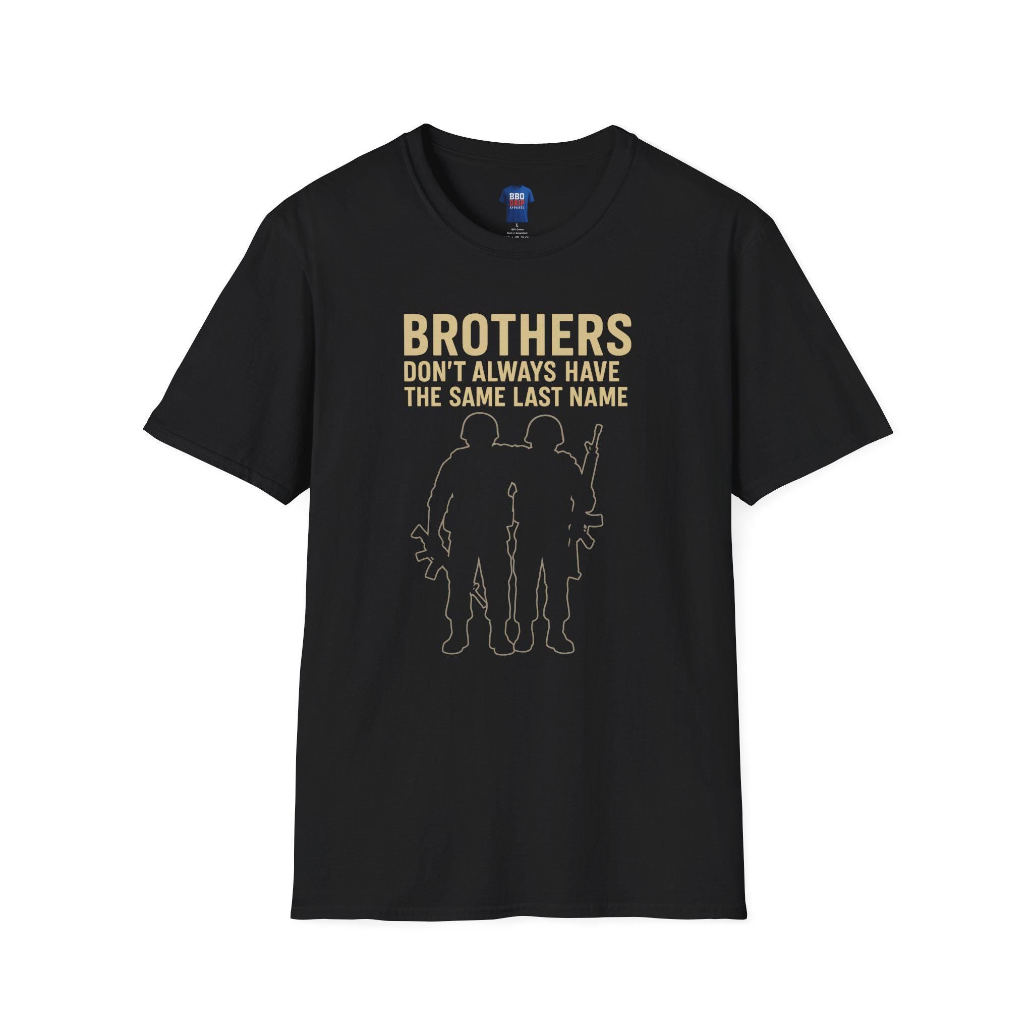 Brothers in Arms Veteran T-Shirt: Unisex Softstyle Cotton Tee