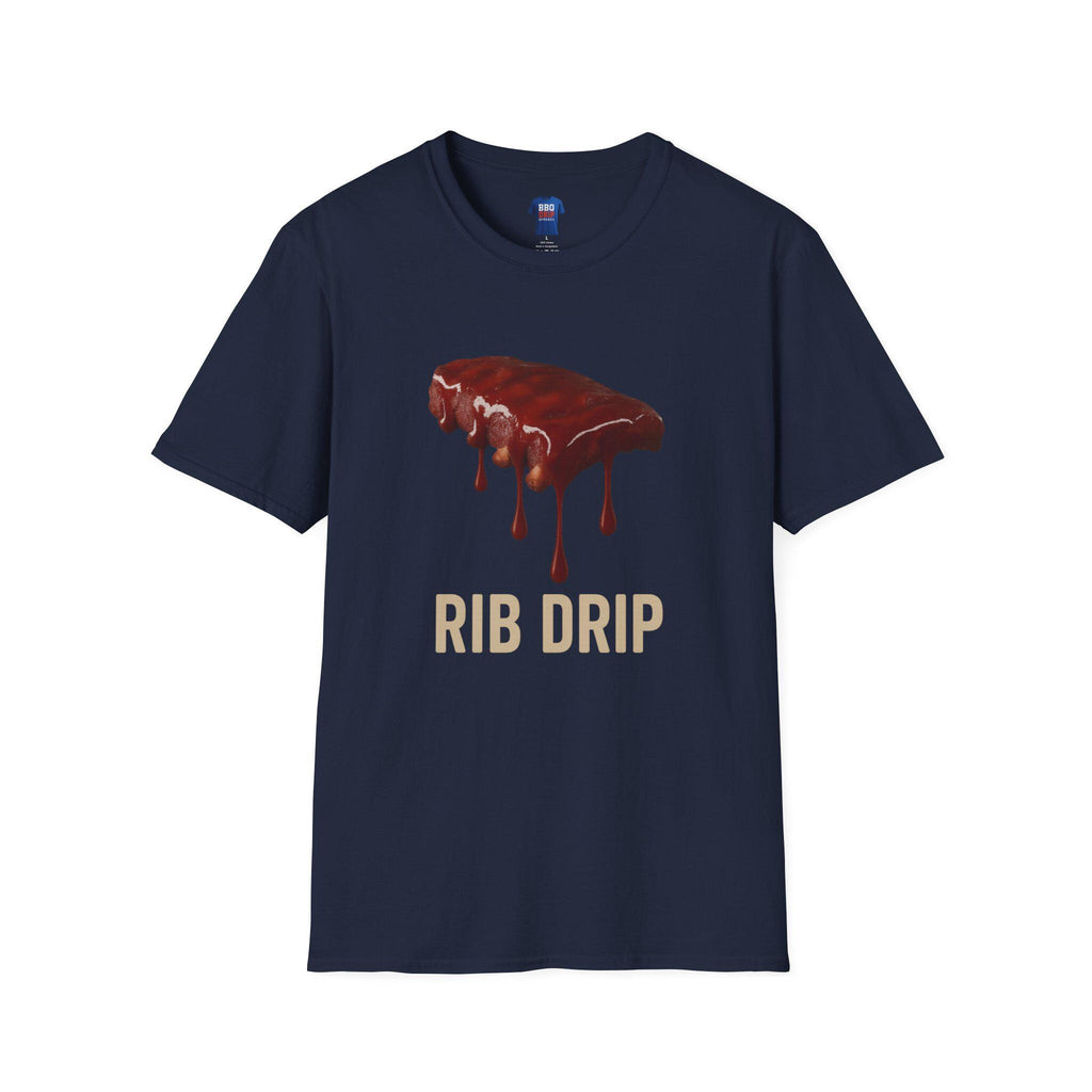 BBQ Drip Softstyle Tee: Pitmaster Humor, Unisex Cotton T-Shirt
