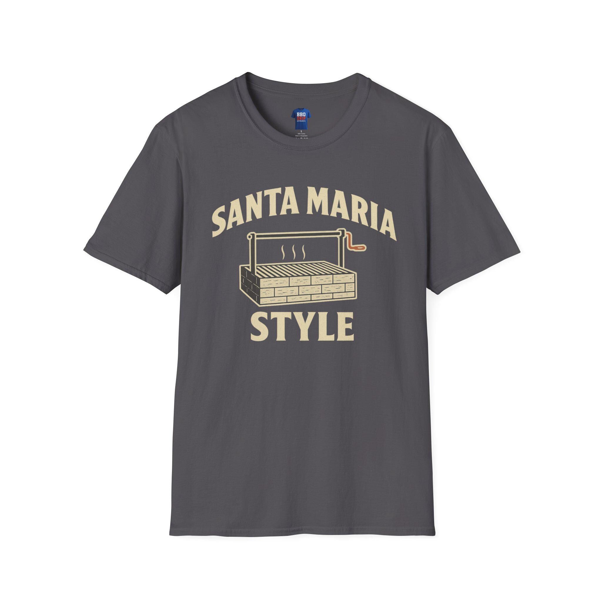 Santa Maria BBQ T-Shirt: Unisex Softstyle, Pitmaster Tee