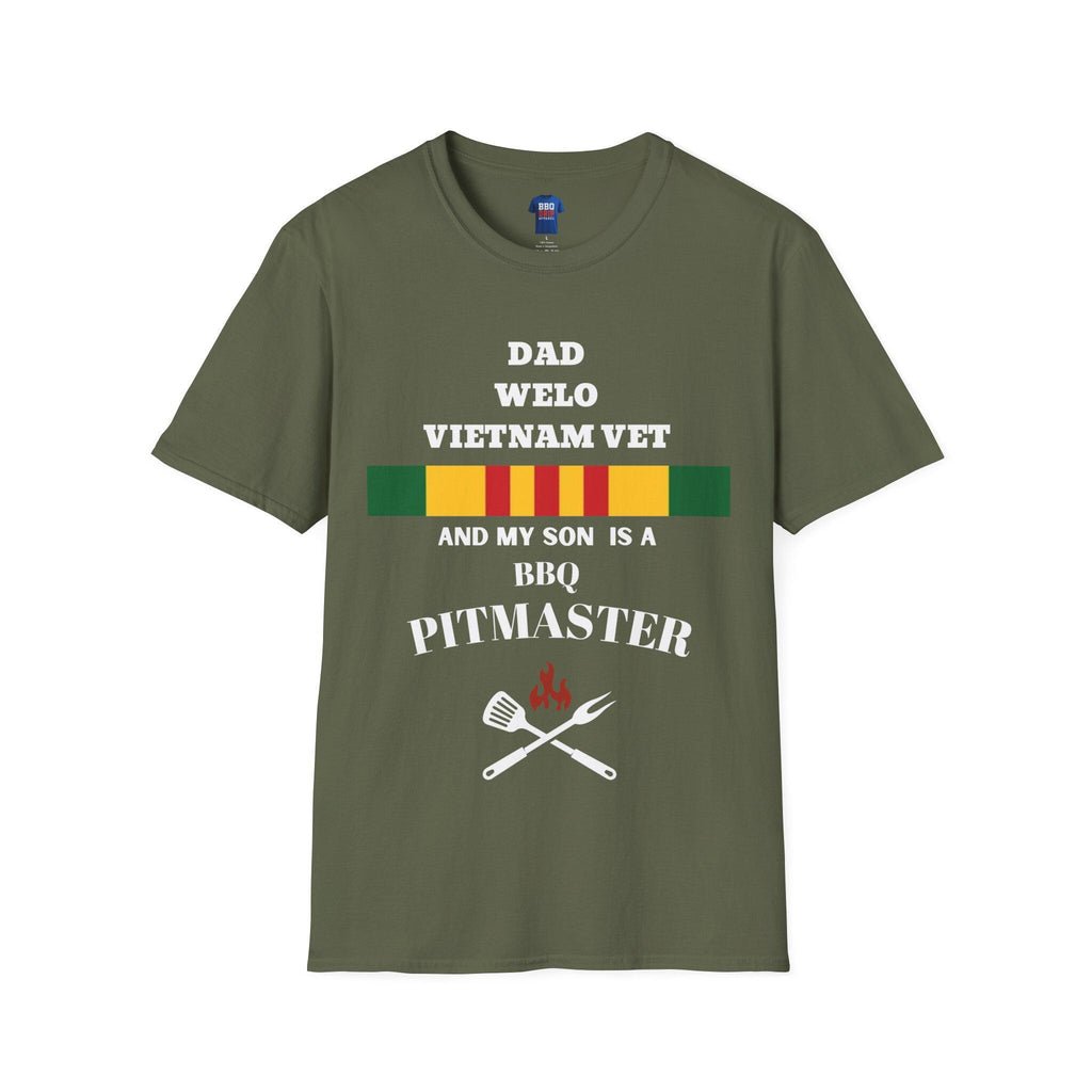 Im A Proud Dad,Welo, Vietnam Vet, Pitmaster T Shirt, Vietnam Vet Tee, Vietnam Veteran, War Vet Tee, Unisex Softstyle T-Shirt
