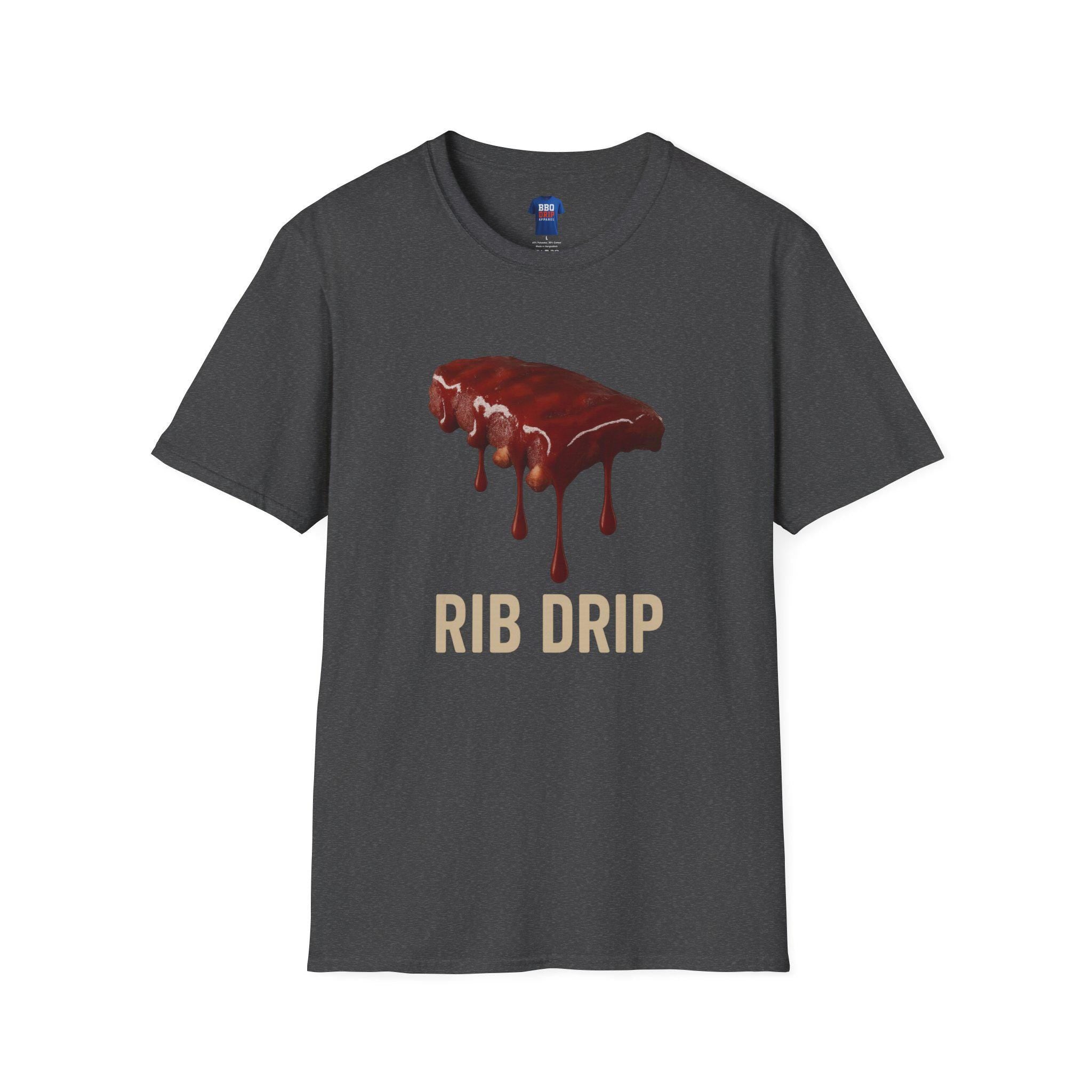 BBQ Drip Softstyle Tee: Pitmaster Humor, Unisex Cotton T-Shirt