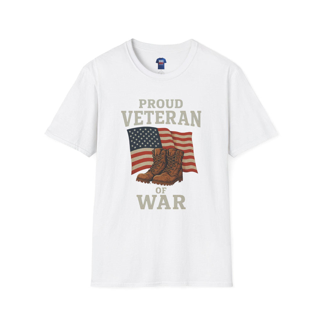 Proud Veteran T-Shirt: Patriotic Unisex Softstyle T-Shirt