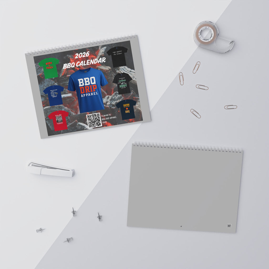 BBQ Wall Calendars (2026): BBQ Drip Apparel 2026 Wall Calendar