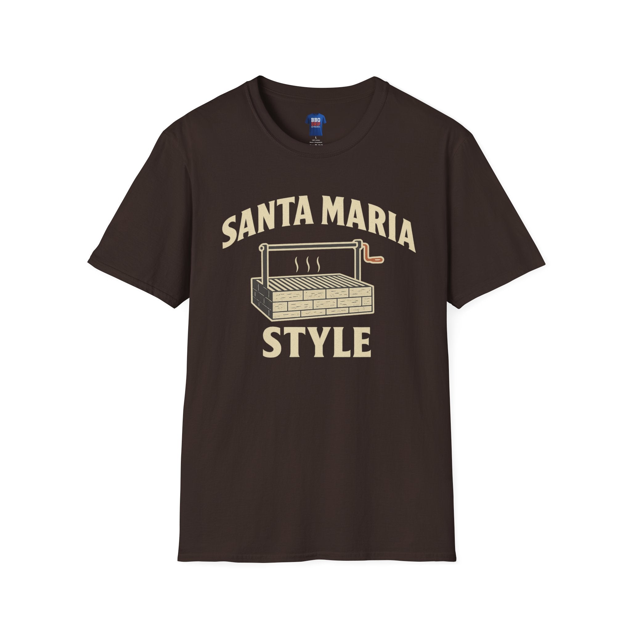 Santa Maria Style, Bbq Tee, Bbq T Shirt, Pitmaster, BBQ Dad, Bbq Mom, Bbq Cook, Griller T-shirt, Unisex Softstyle T-Shirt