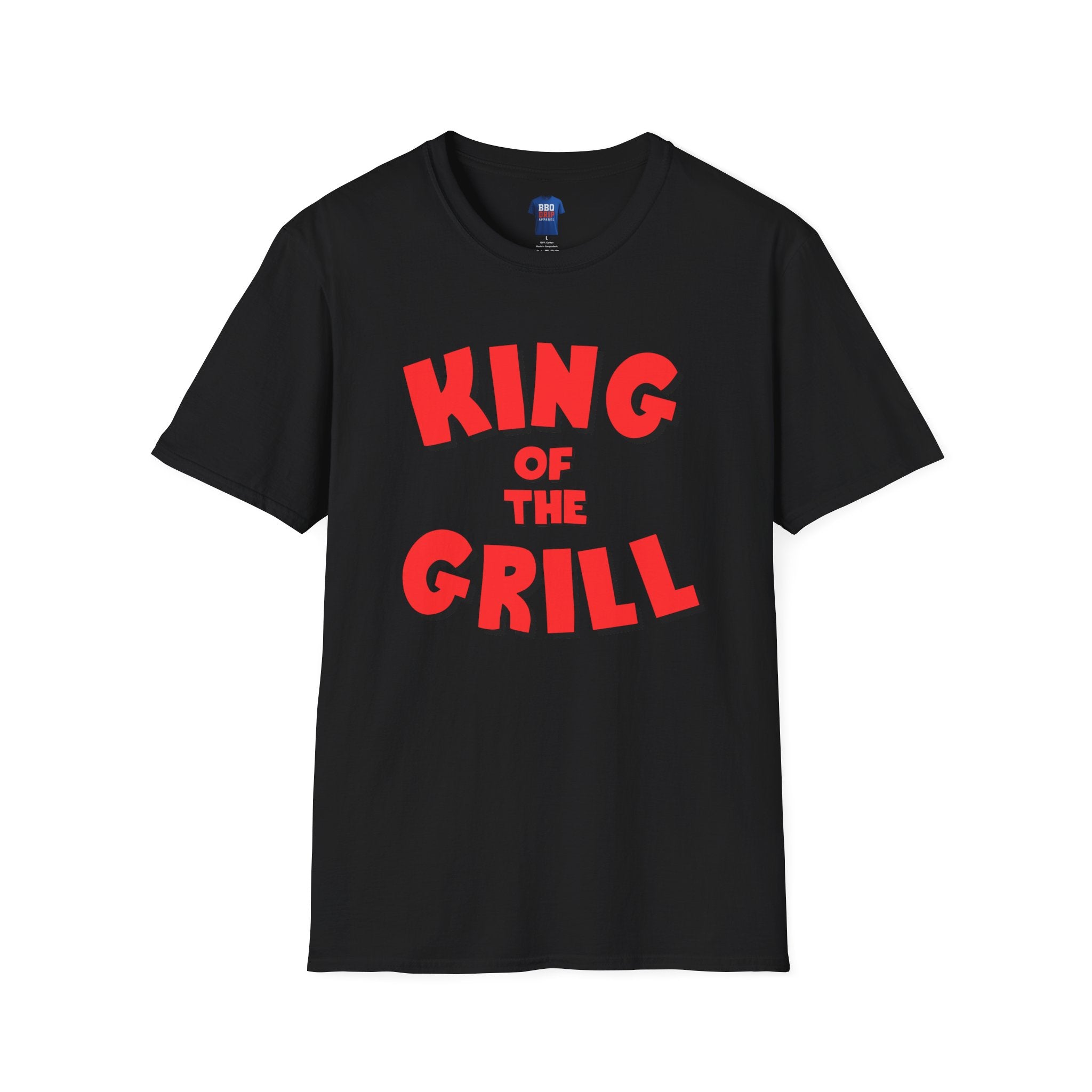 King of the Grill, BBQ humor, Bbq Tee, Bbq T Shirt, Pitmaster, BBQ Dad, Bbq Mom, Bbq Cook, Griller T-Shirt, Unisex Softstyle T-Shirt