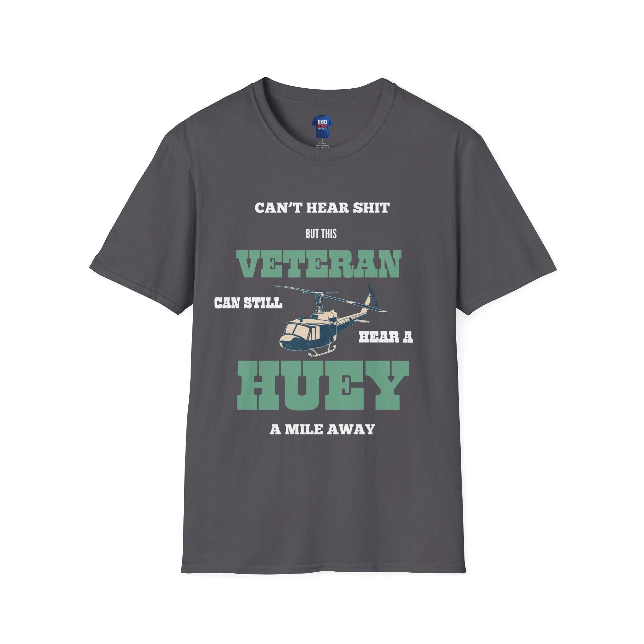 Can Still Hear a Huey Tee: Vietnam Veteran Softstyle T-Shirt