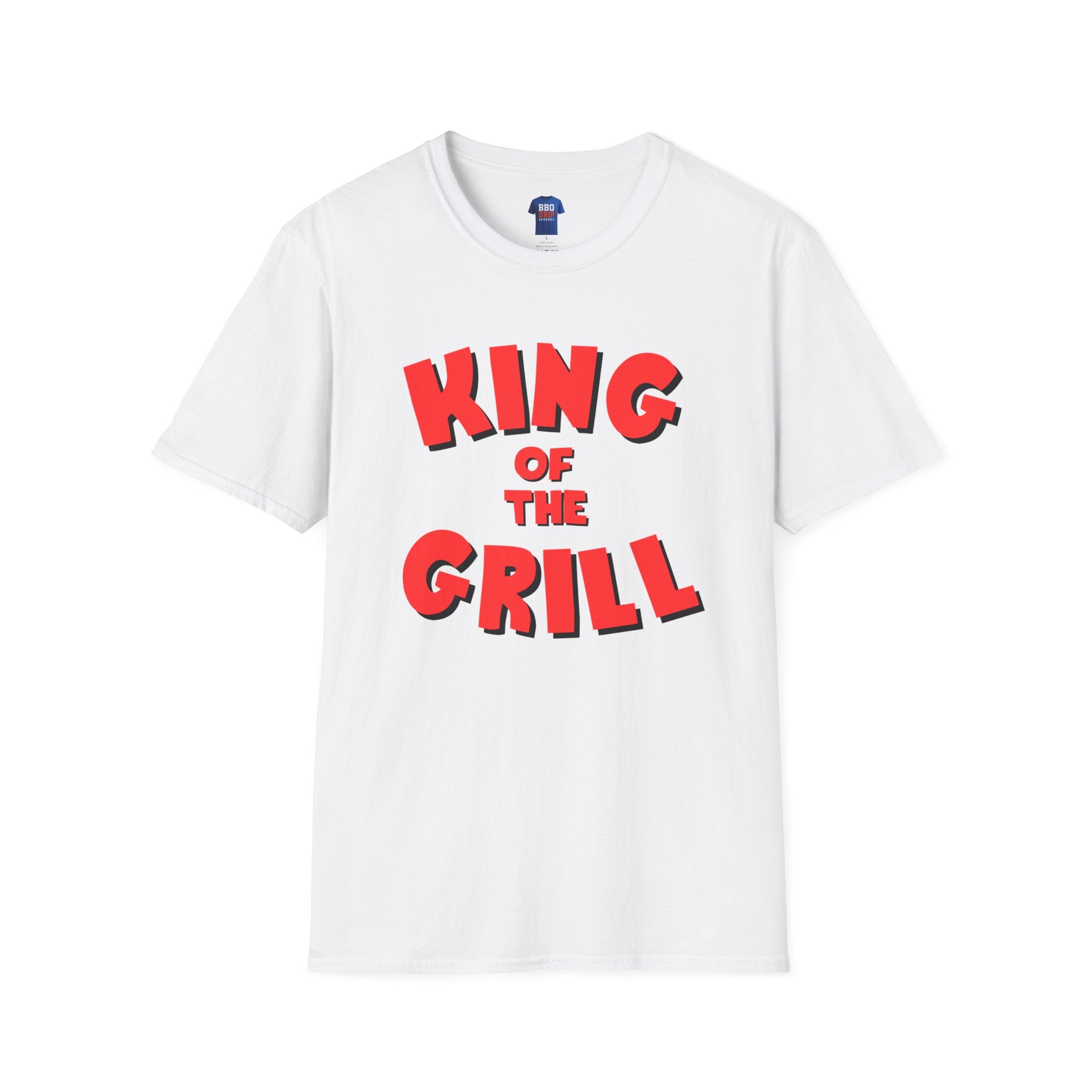King of the Grill, BBQ humor, Bbq Tee, Bbq T Shirt, Pitmaster, BBQ Dad, Bbq Mom, Bbq Cook, Griller T-Shirt, Unisex Softstyle T-Shirt