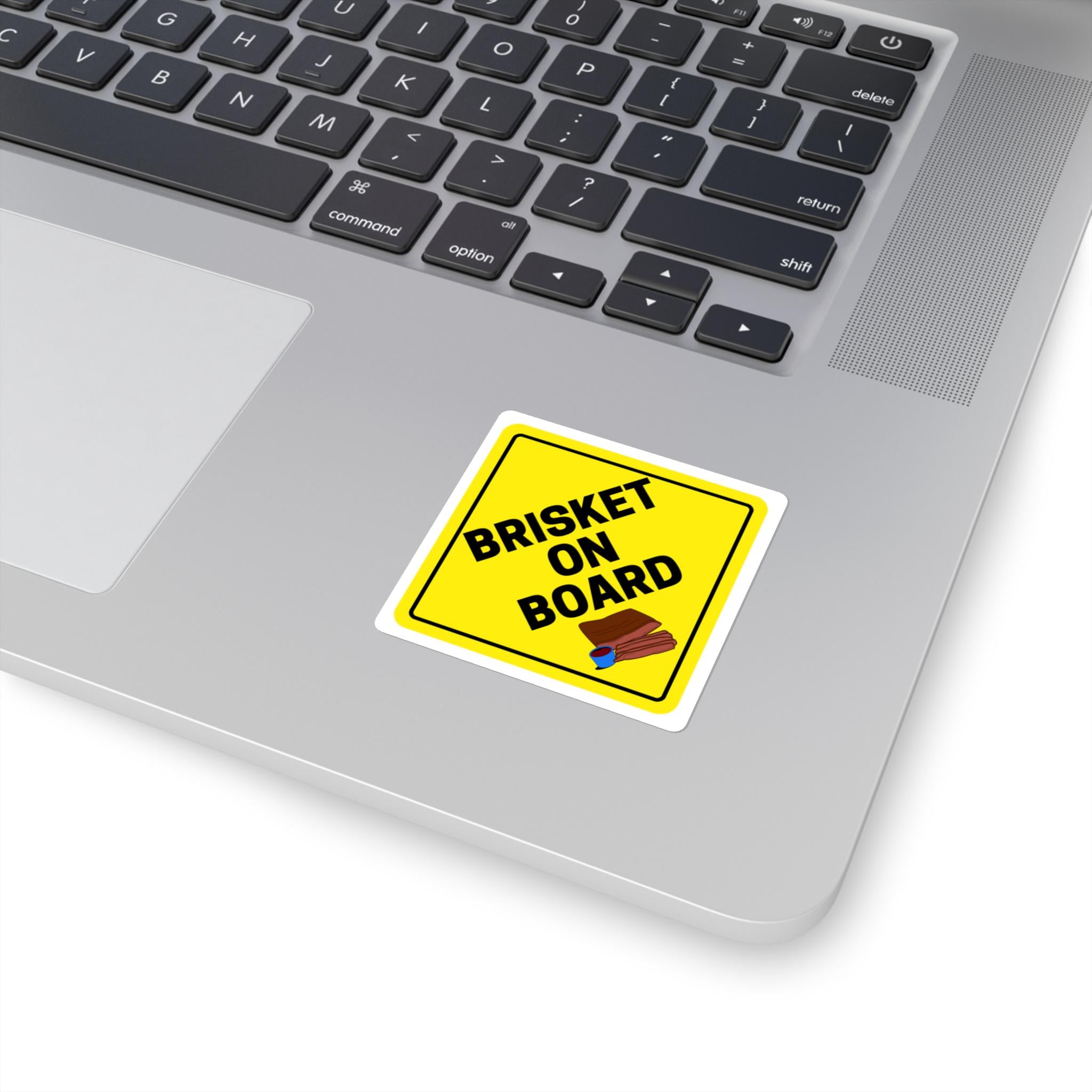 Brisket on Board Vinyl Sticker - Pitmaster Square Sticker