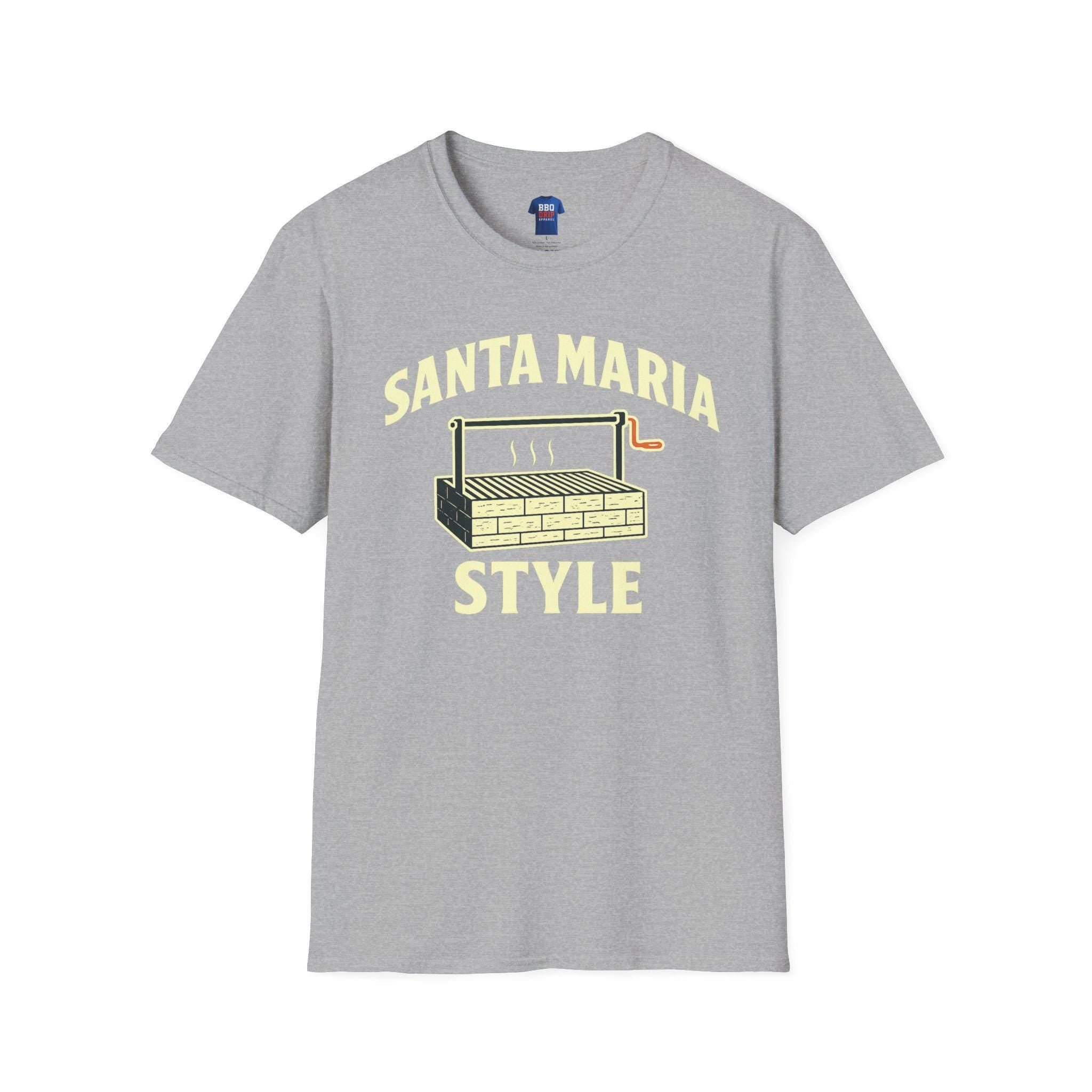 Santa Maria BBQ T-Shirt: Unisex Softstyle, Pitmaster Tee