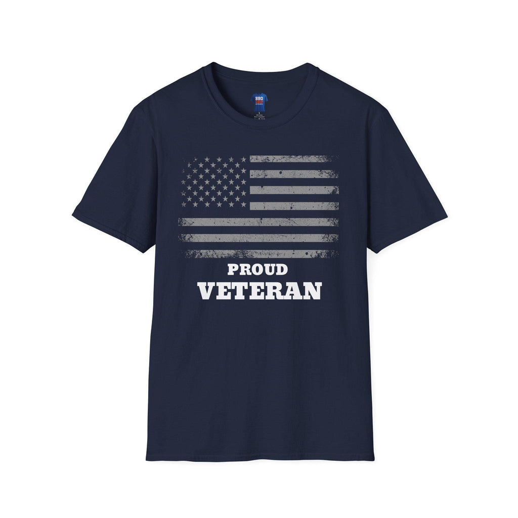 Proud Veteran T-Shirt: Softstyle Cotton Blend War Hero Tee