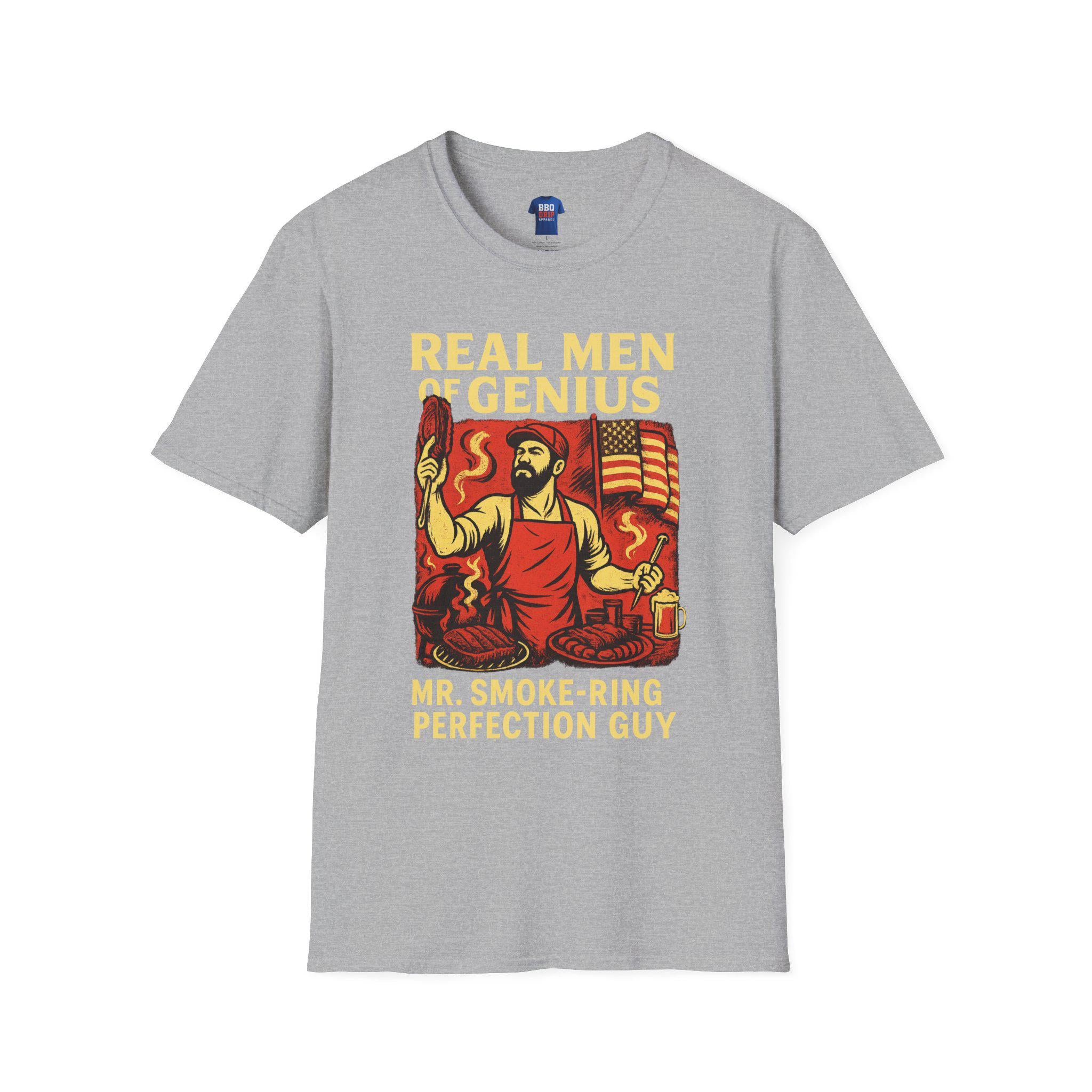 BBQ Humor T-Shirt: Mr. Smoke-Ring Perfection Guy