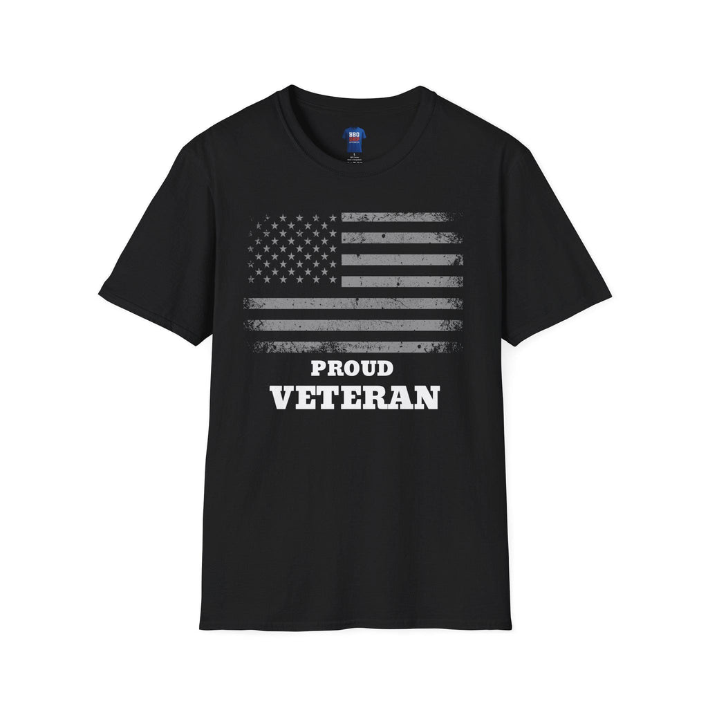Proud Veteran T-Shirt: Softstyle Cotton Blend War Hero Tee