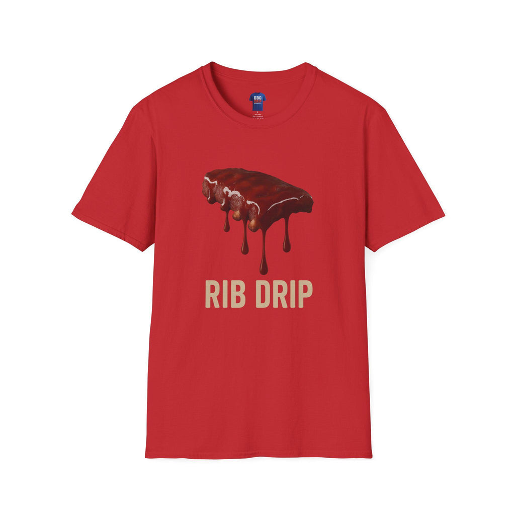BBQ Drip Softstyle Tee: Pitmaster Humor, Unisex Cotton T-Shirt