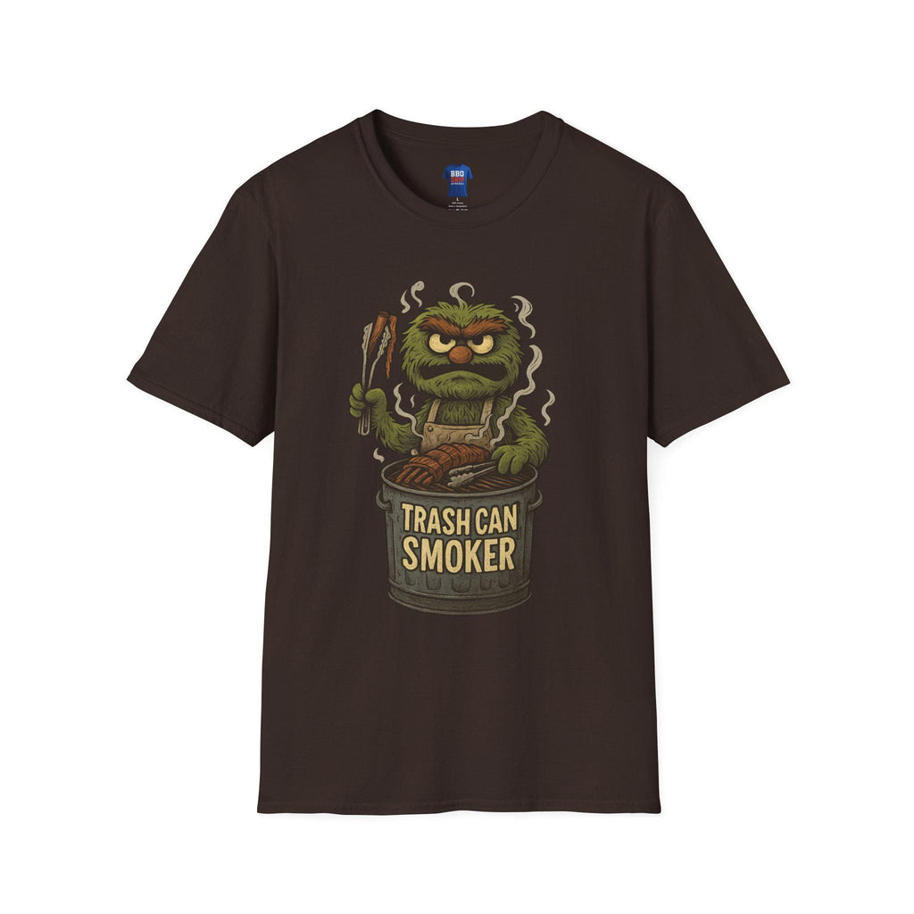 BBQ Humor T-Shirt: Trash Can Smoker, Pitmaster Dad Tee