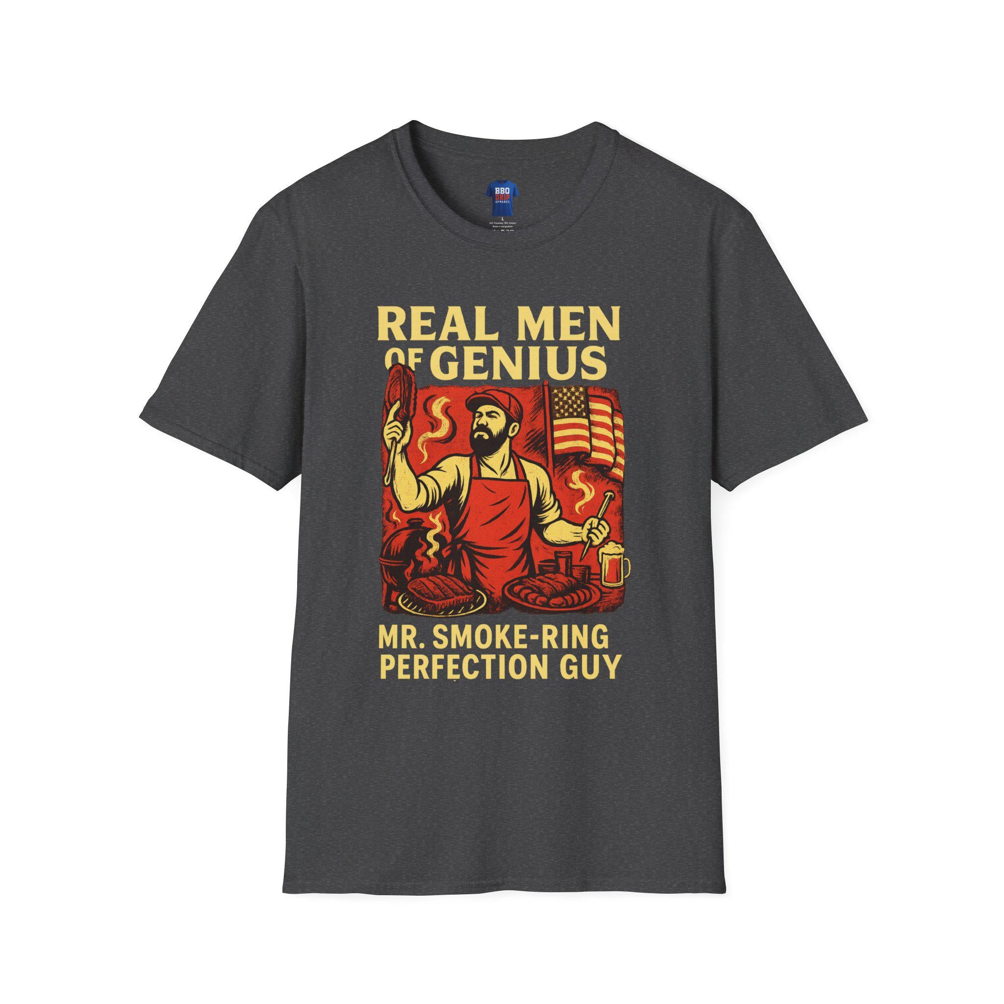 BBQ Humor T-Shirt: Mr. Smoke-Ring Perfection Guy