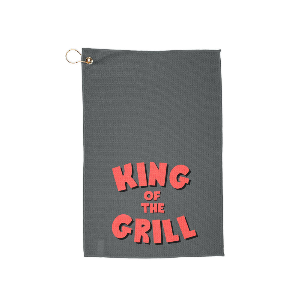 King of the Grill, BBQ, Pitmaster, Grilling Golf Towels