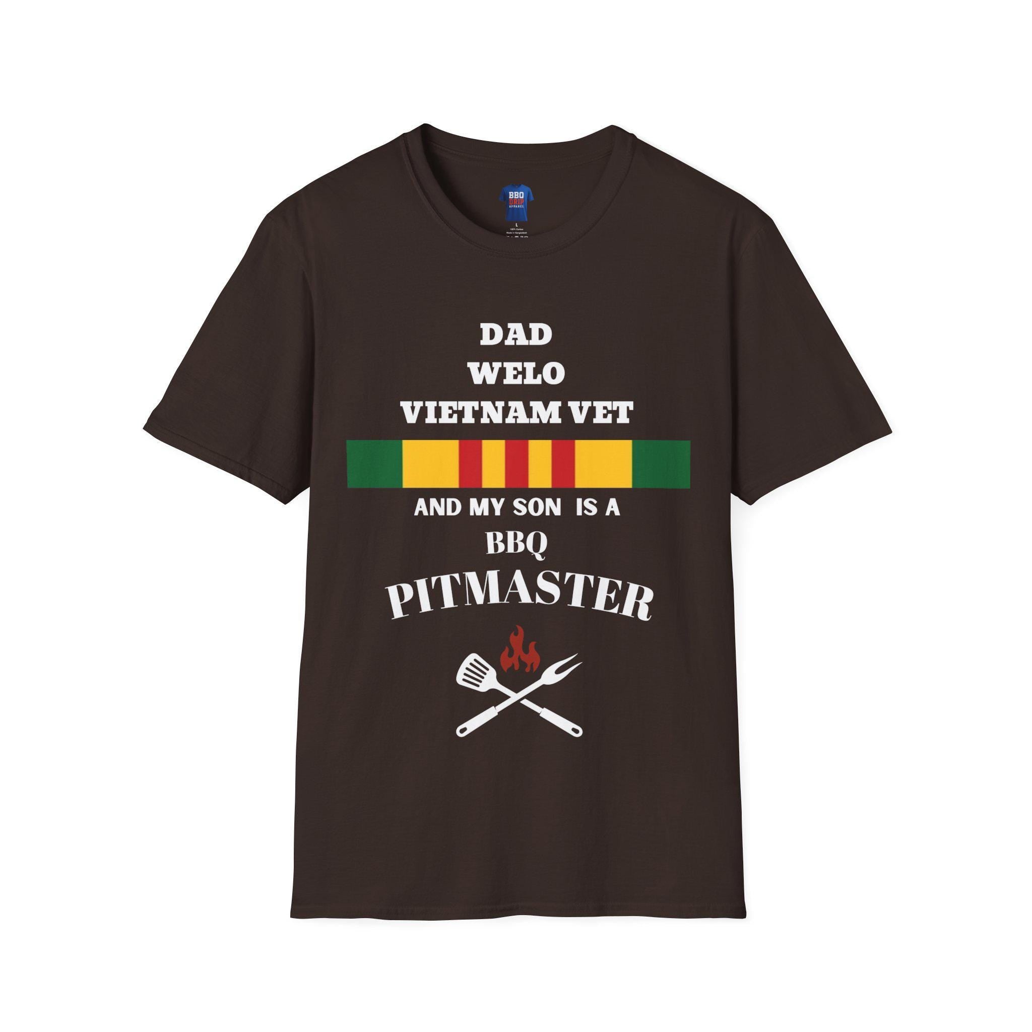 Im A Proud Dad,Welo, Vietnam Vet, Pitmaster T Shirt, Vietnam Vet Tee, Vietnam Veteran, War Vet Tee, Unisex Softstyle T-Shirt