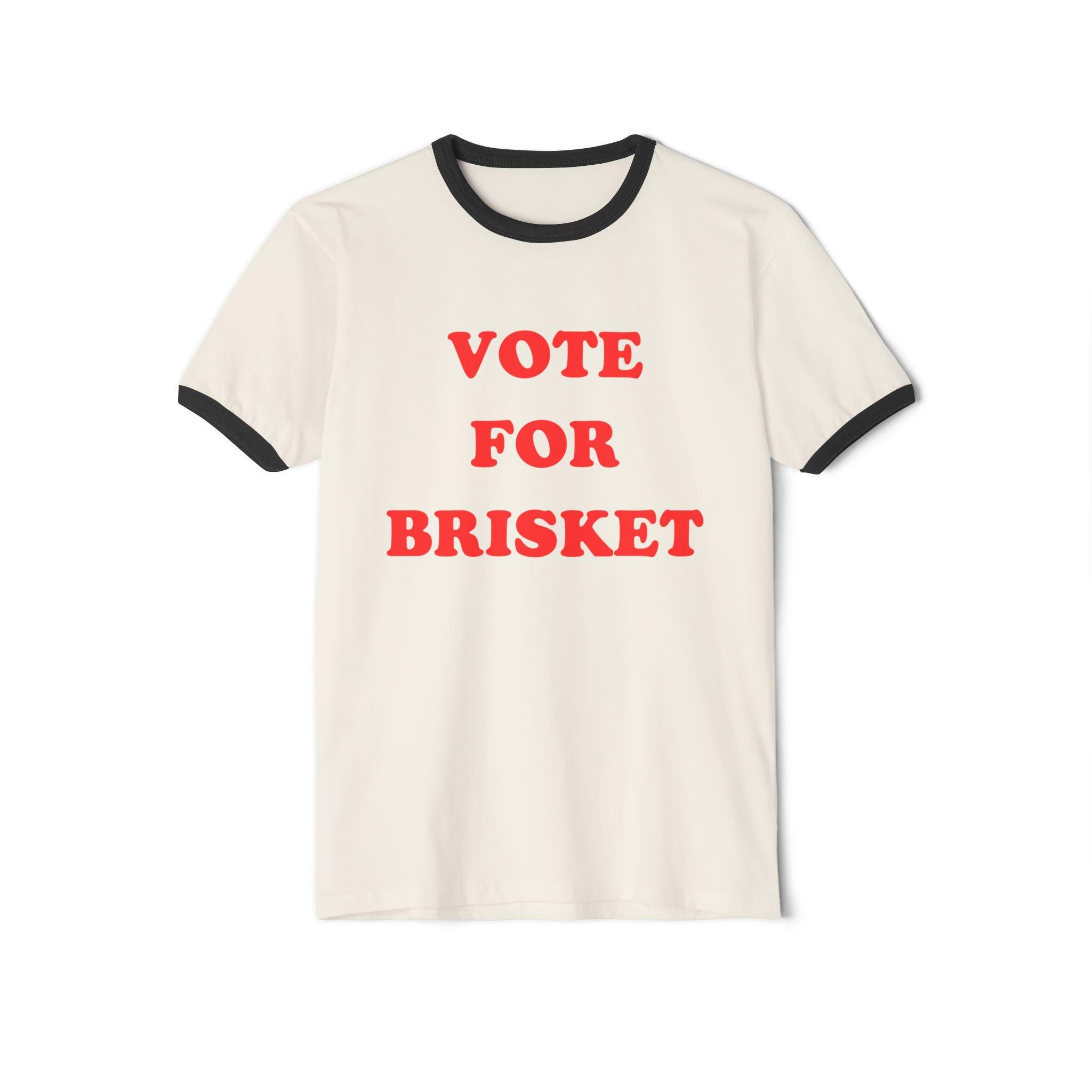 Vote for Brisket BBQ Ringer Tee, Father's Day Humor