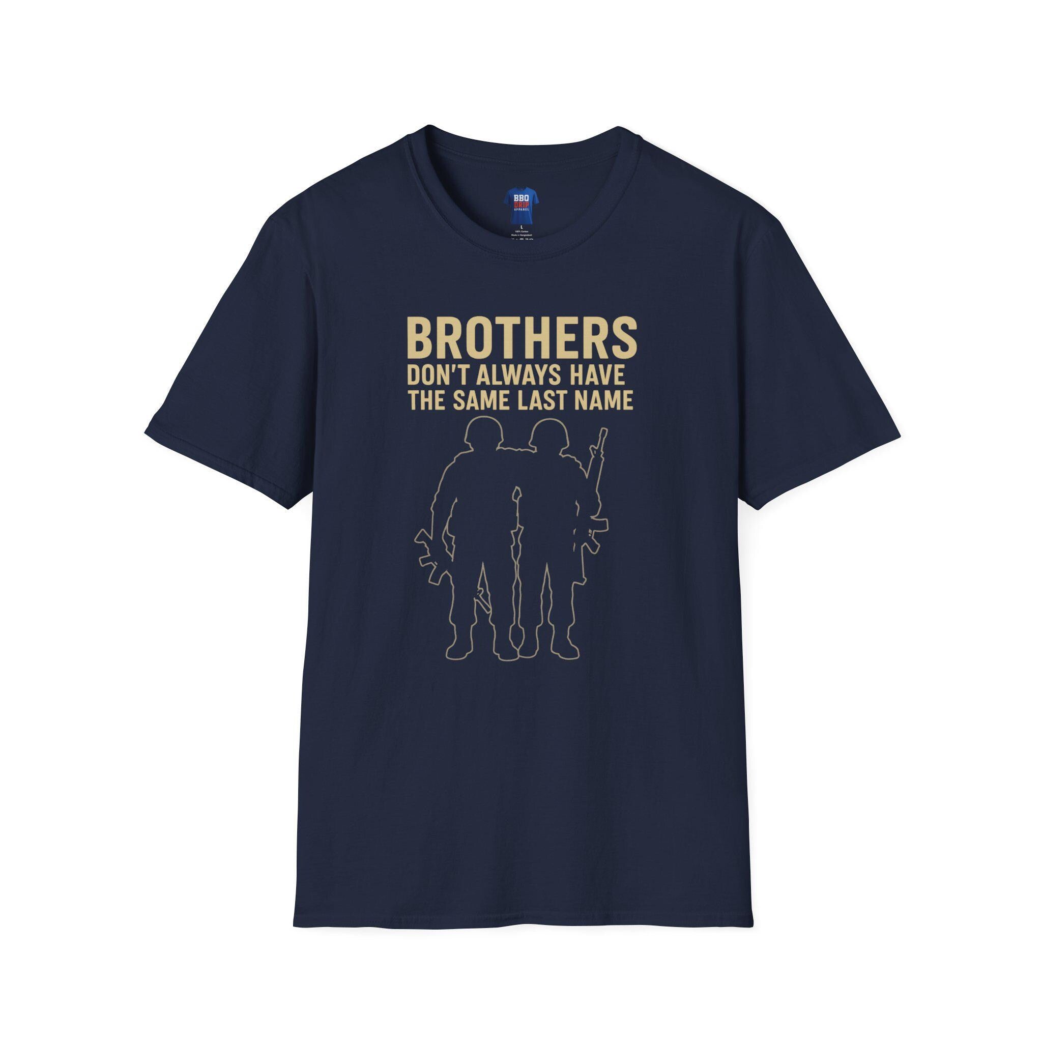 Brothers in Arms Veteran T-Shirt: Unisex Softstyle Cotton Tee